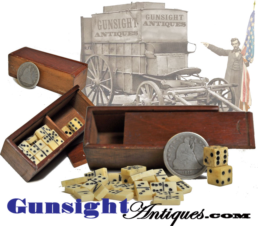 1800s pocket or haversack size – Traveling GAME SET