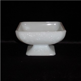 Milk Glass Footed Candy Dish