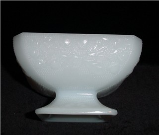 Milk Glass Footed Candy Dish