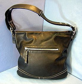 Coach Black Bleecker Leather Bag