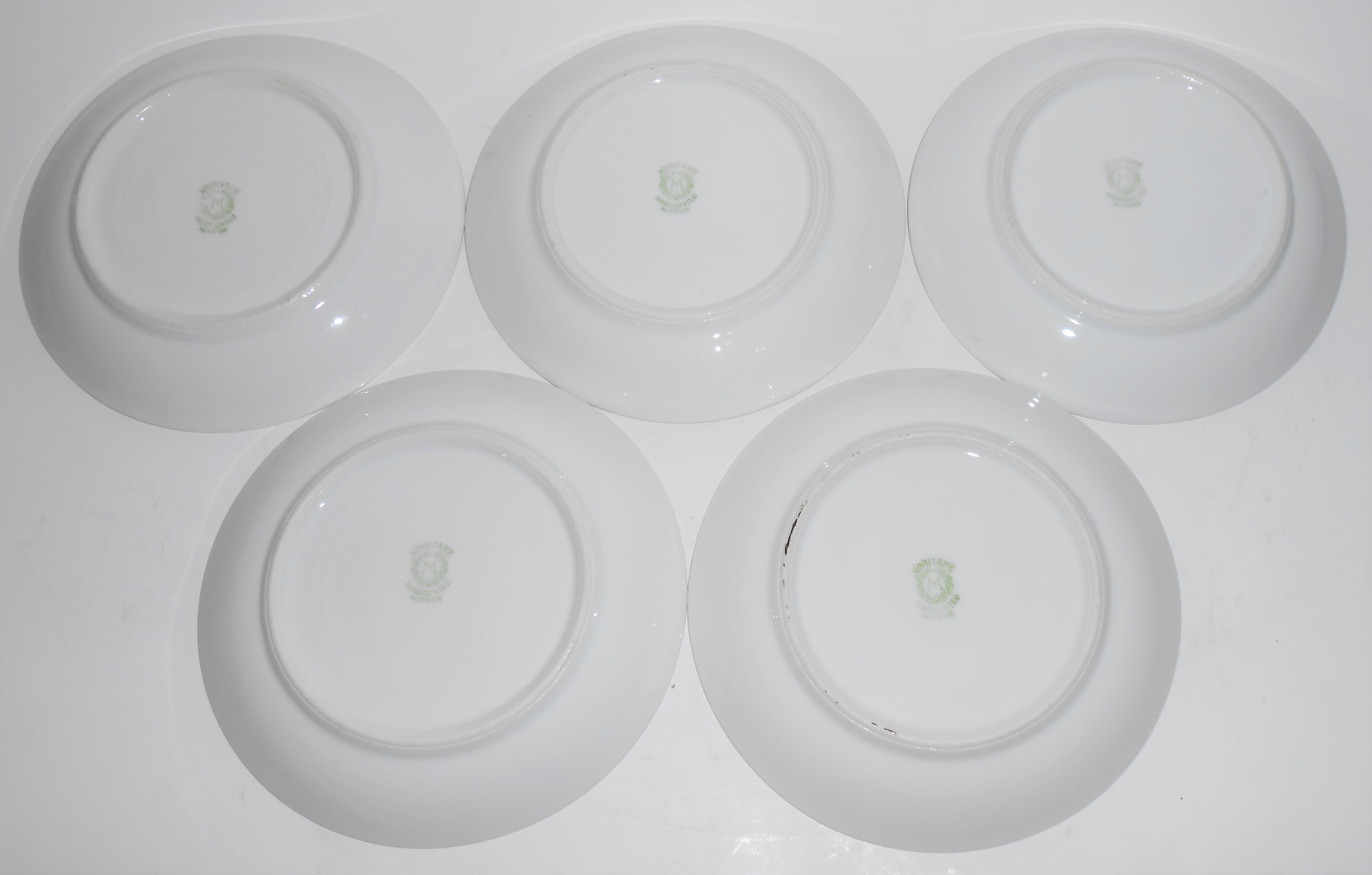 Noritake Nippon Porcelain China Floral/Gold Set/5 Sauc