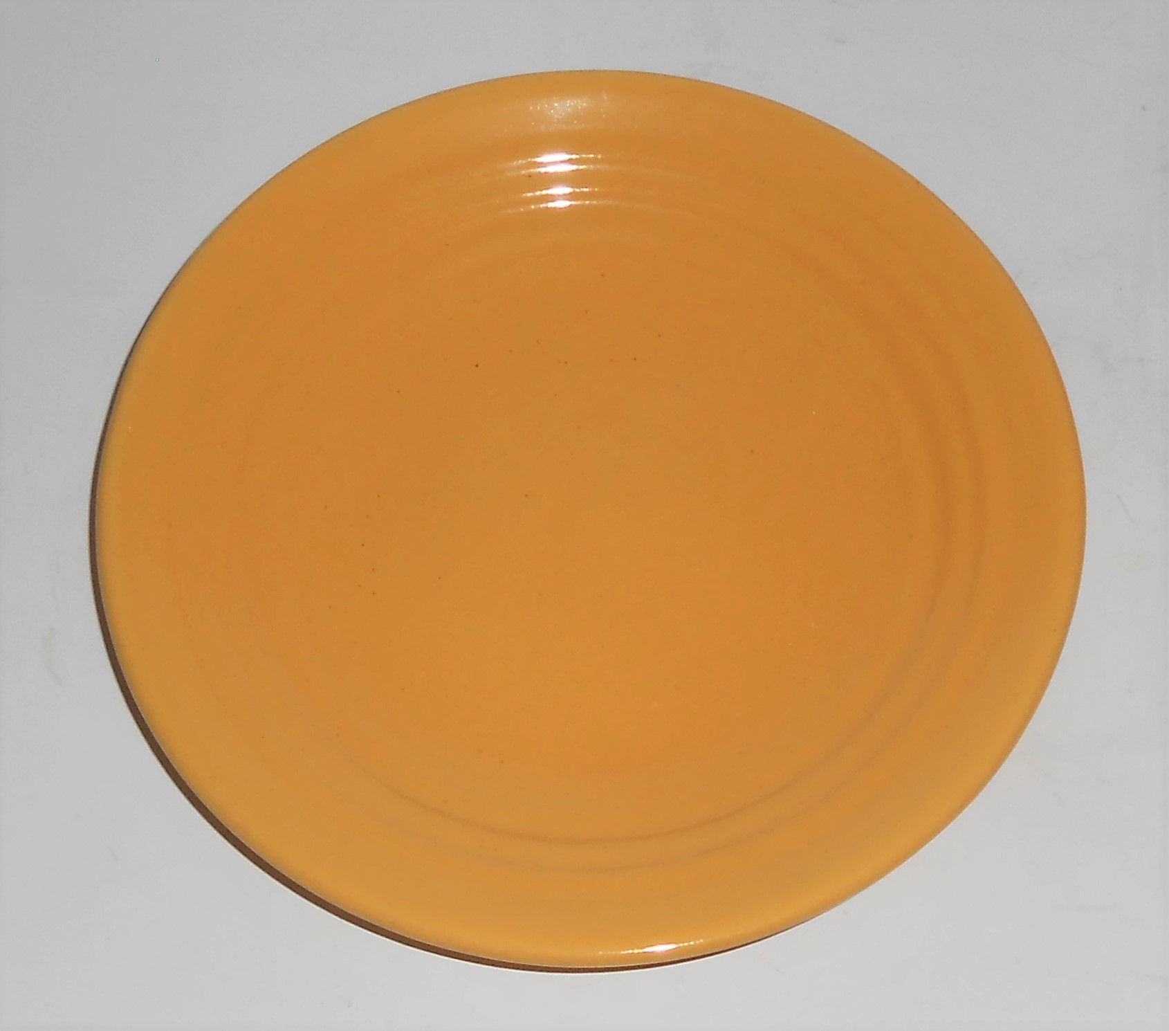 Bauer Pottery Ring Ware Yellow Bread Plate