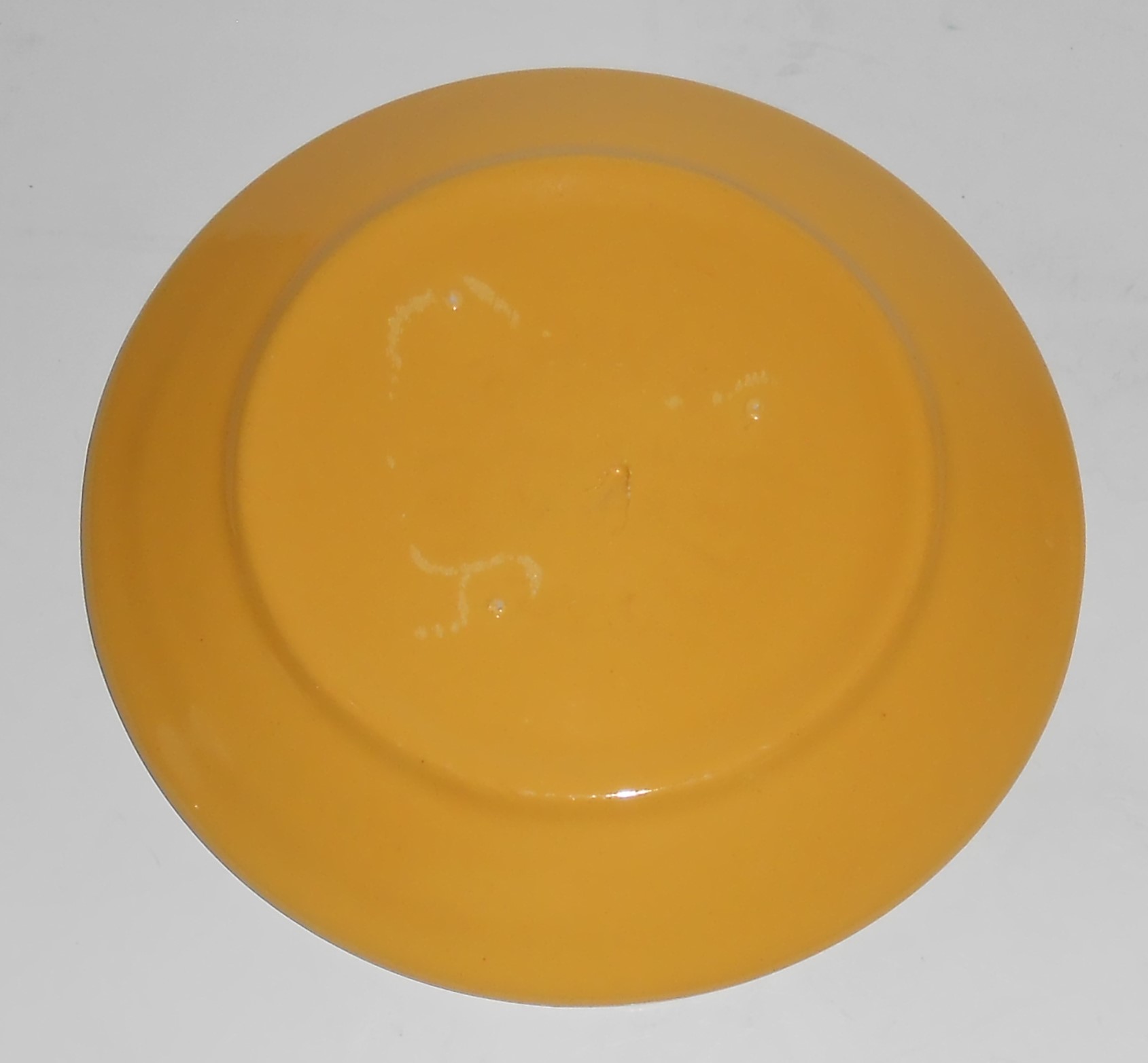 Bauer Pottery Ring Ware Yellow Bread Plate