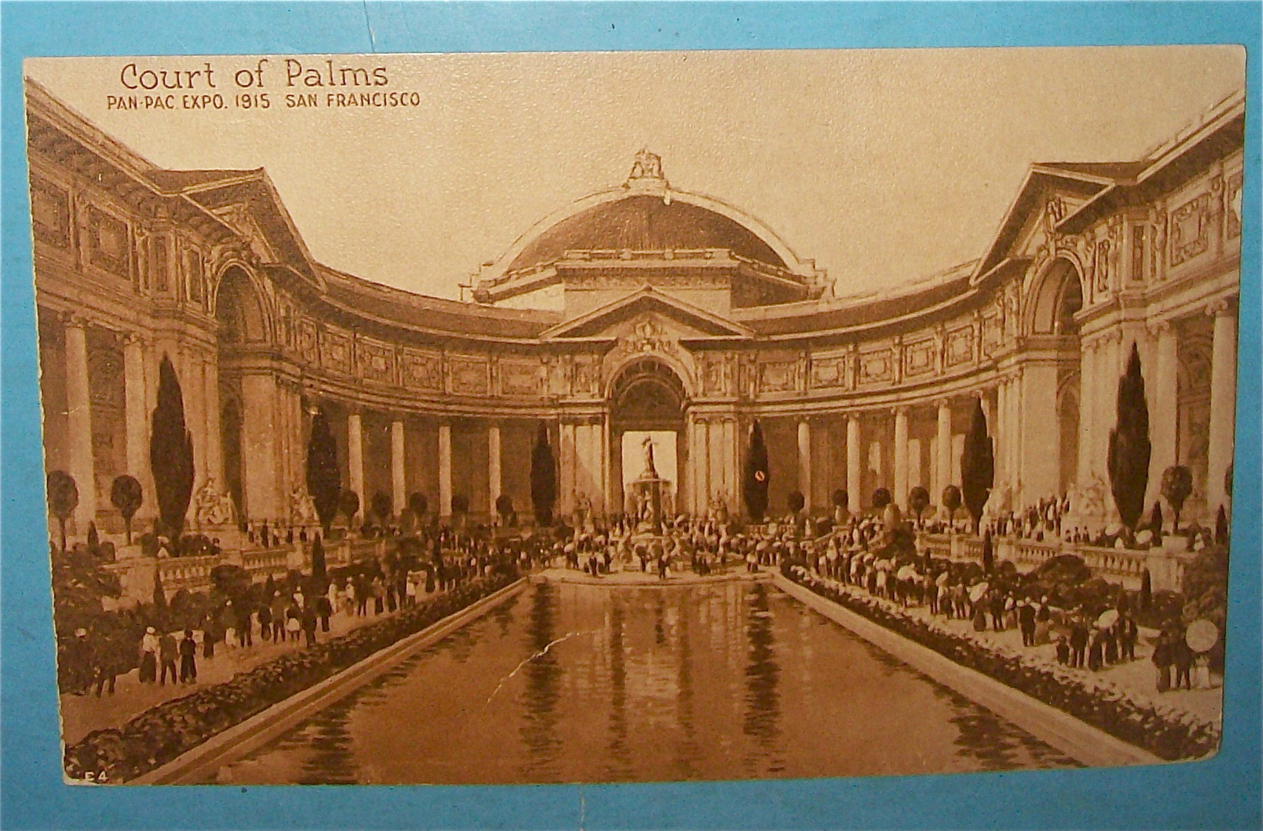 Court Of Palms Postcard (Panama Pacific Intl Expo)