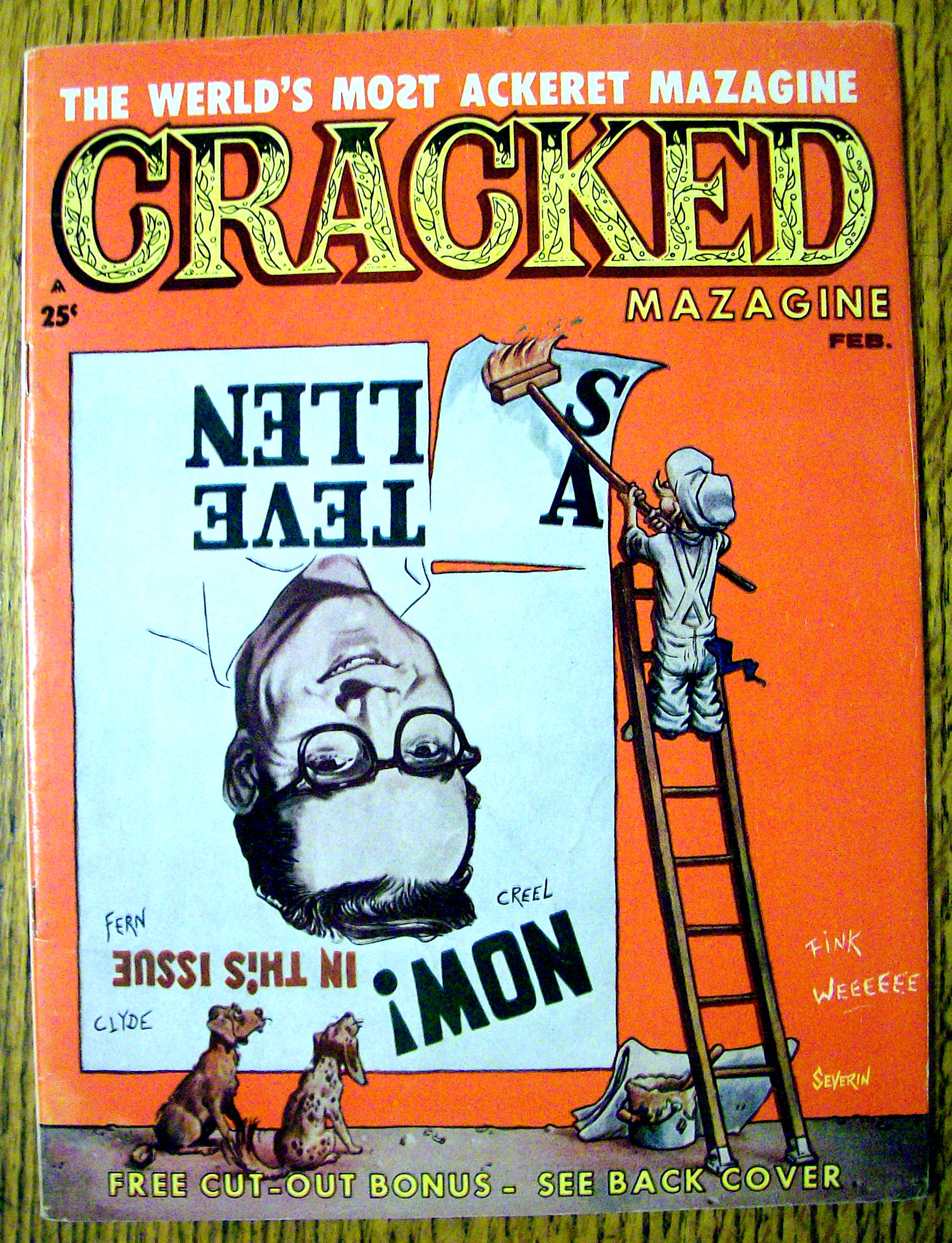 Cracked Magazine #34 February 1963 Steve Allen