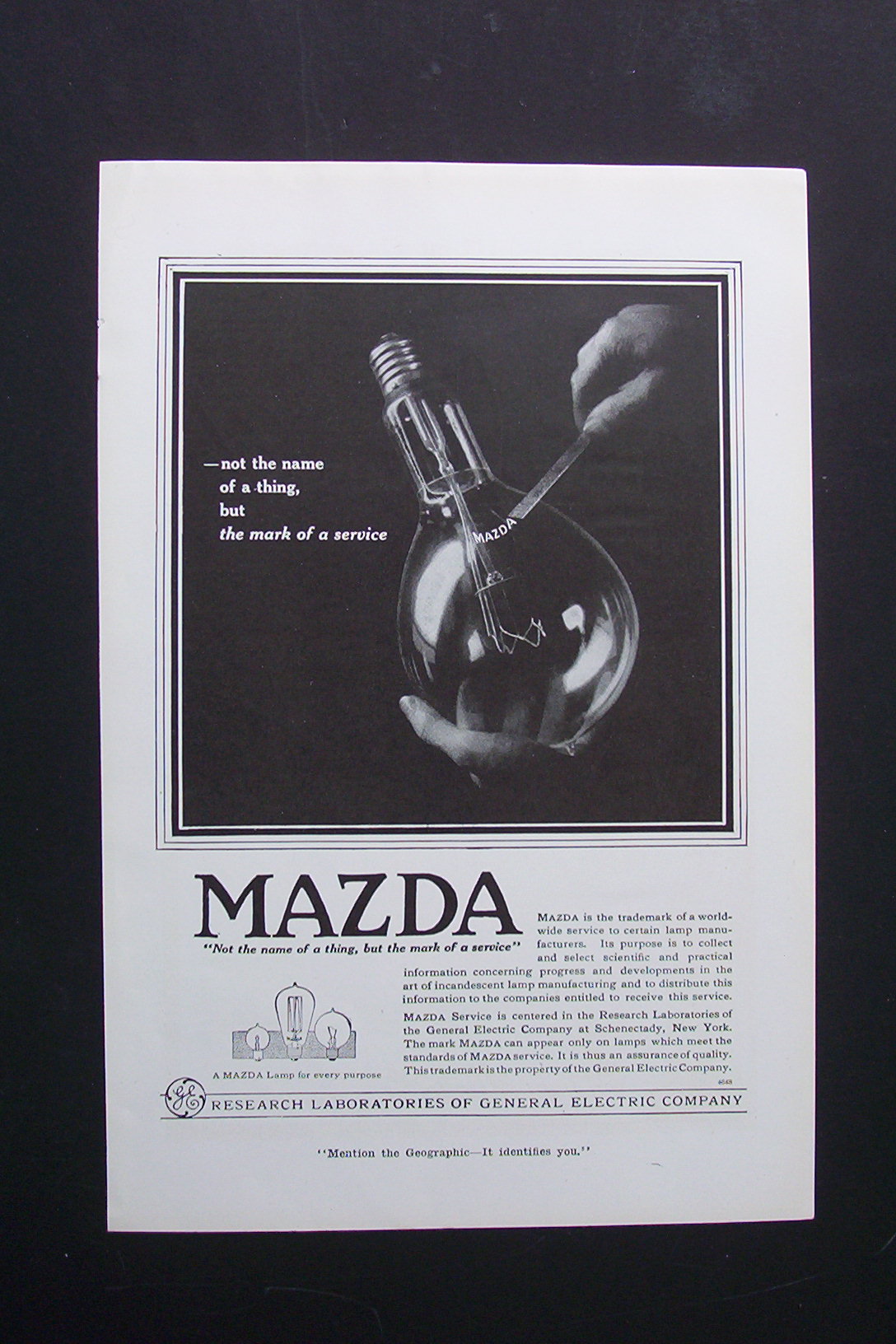 1918  Mazda  Lamps