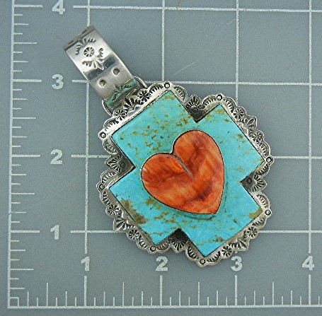 Dan Dodson RIP Sterling Silver Turquoise Spiny Oyster H