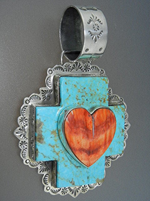 Dan Dodson RIP Sterling Silver Turquoise Spiny Oyster H
