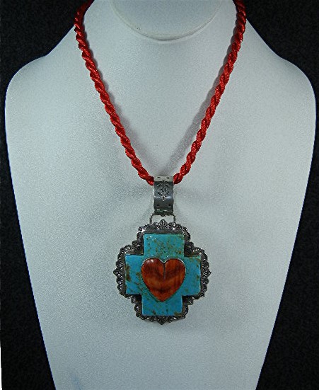 Dan Dodson RIP Sterling Silver Turquoise Spiny Oyster H