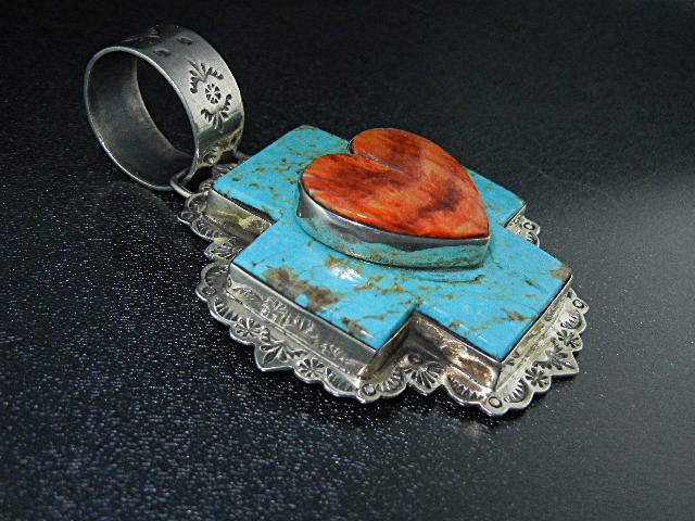 Dan Dodson RIP Sterling Silver Turquoise Spiny Oyster H