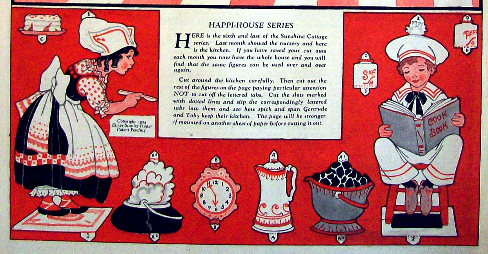 The Kitchen Of Sunshine Cottage Cut Out/September 1924