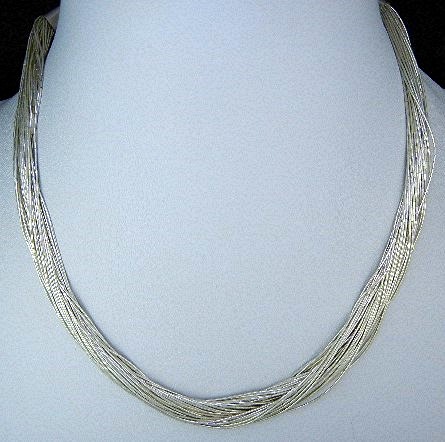 Navajo Liquid Silver 50 Strand Necklace