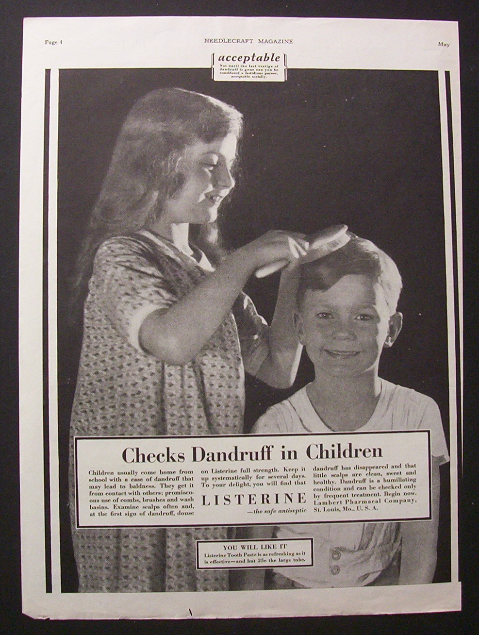 1928 Listerine Antiseptic