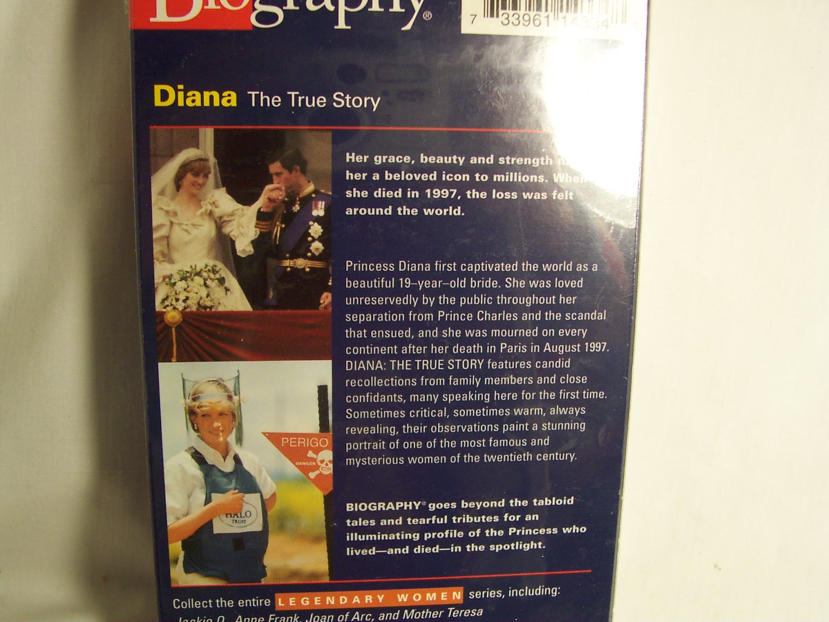 Biography Diana VHS Tape Factory Sealed