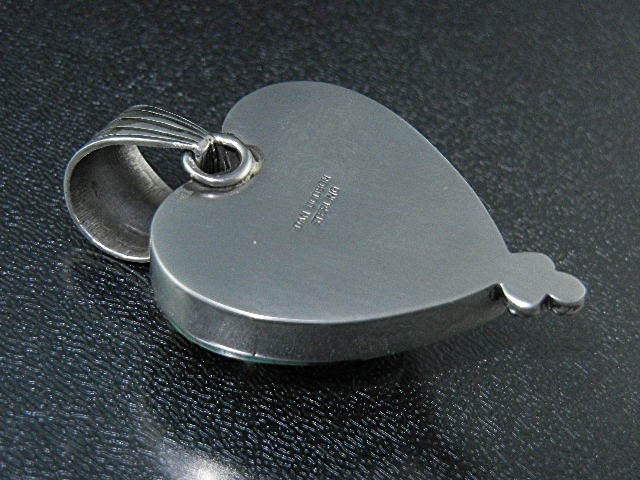 Dan Dodson Turquoise Sterling Silver Hearts Pendant