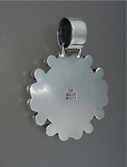 Dan Dodson Gaspeite Peridot Sterling Silver Pendant