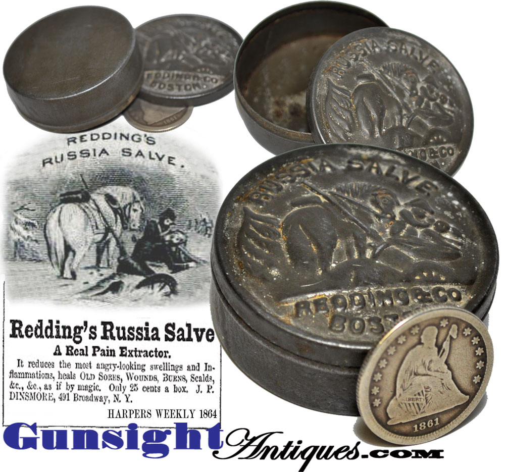 original!  Redding & Co. Boston – RUSSIAN SALVE TIN