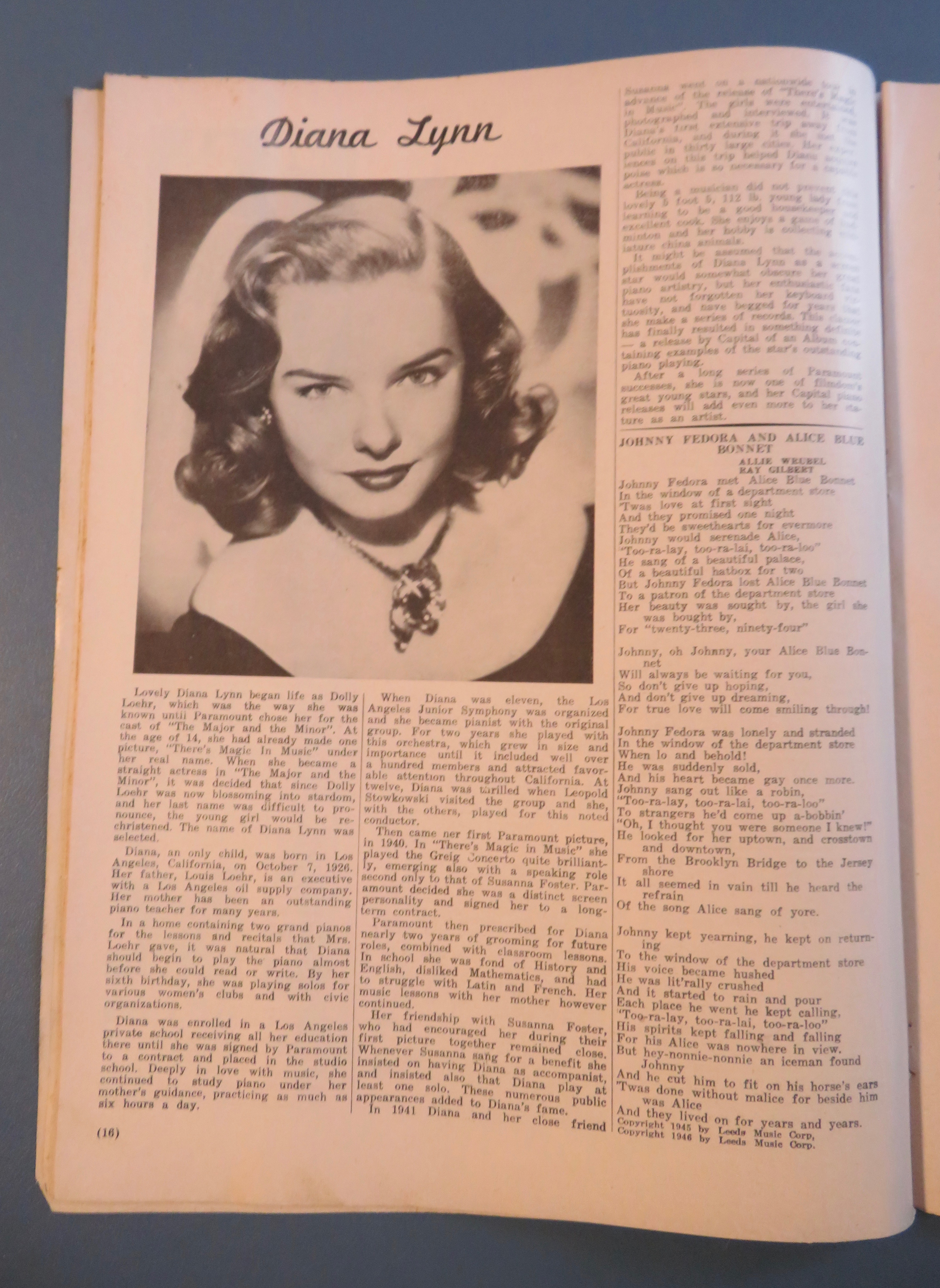 Songs Magazine March 1950 Kay Stark Cover