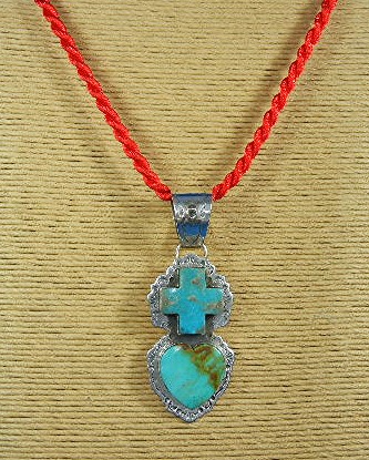 Dan Dodson Kingman Turquoise Sterling Silver Pendant