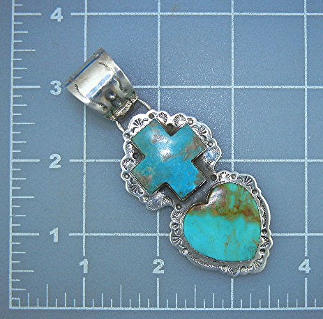 Dan Dodson Kingman Turquoise Sterling Silver Pendant