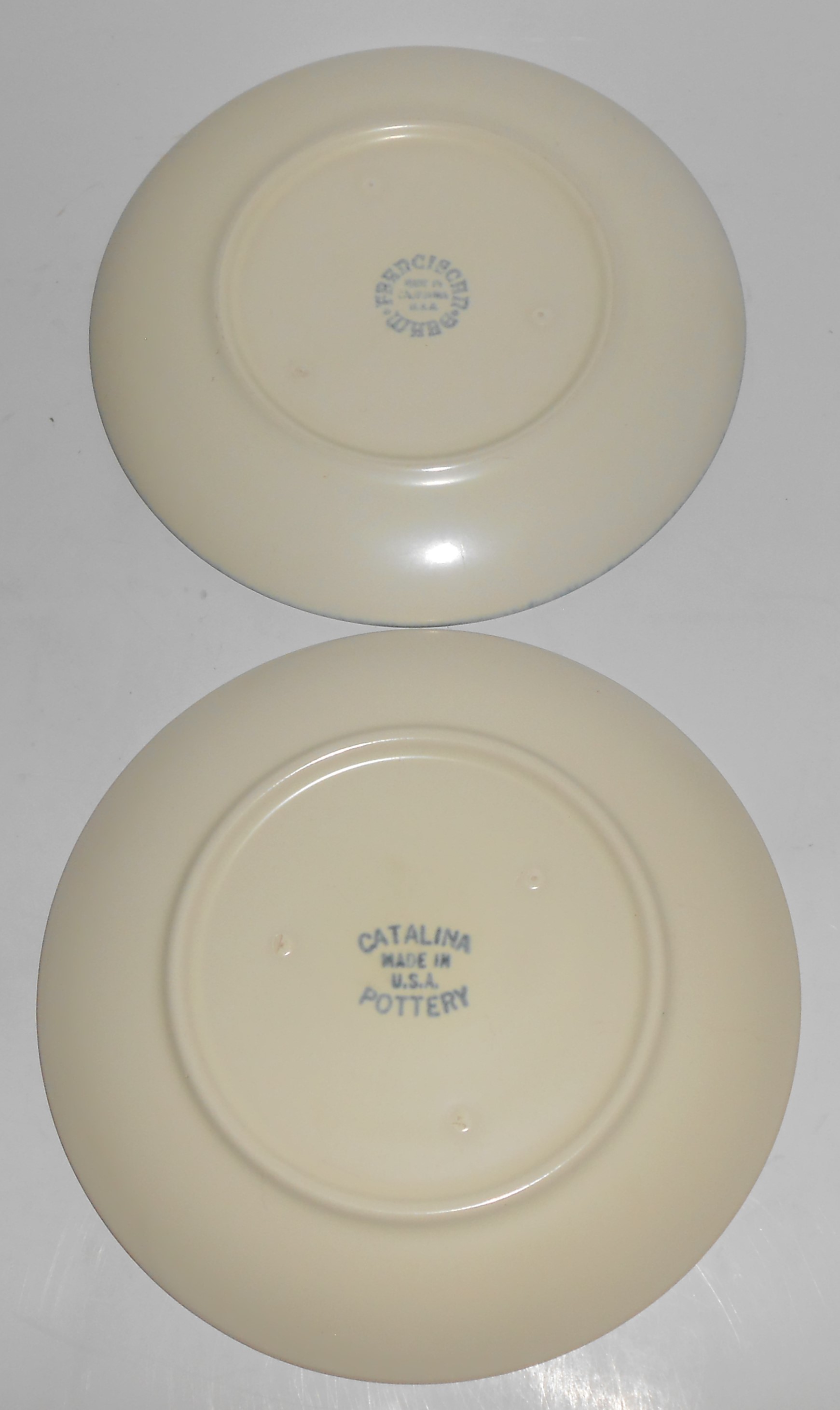 Catalina Pottery Rancho Duotone Ware Satin Pastel Blue
