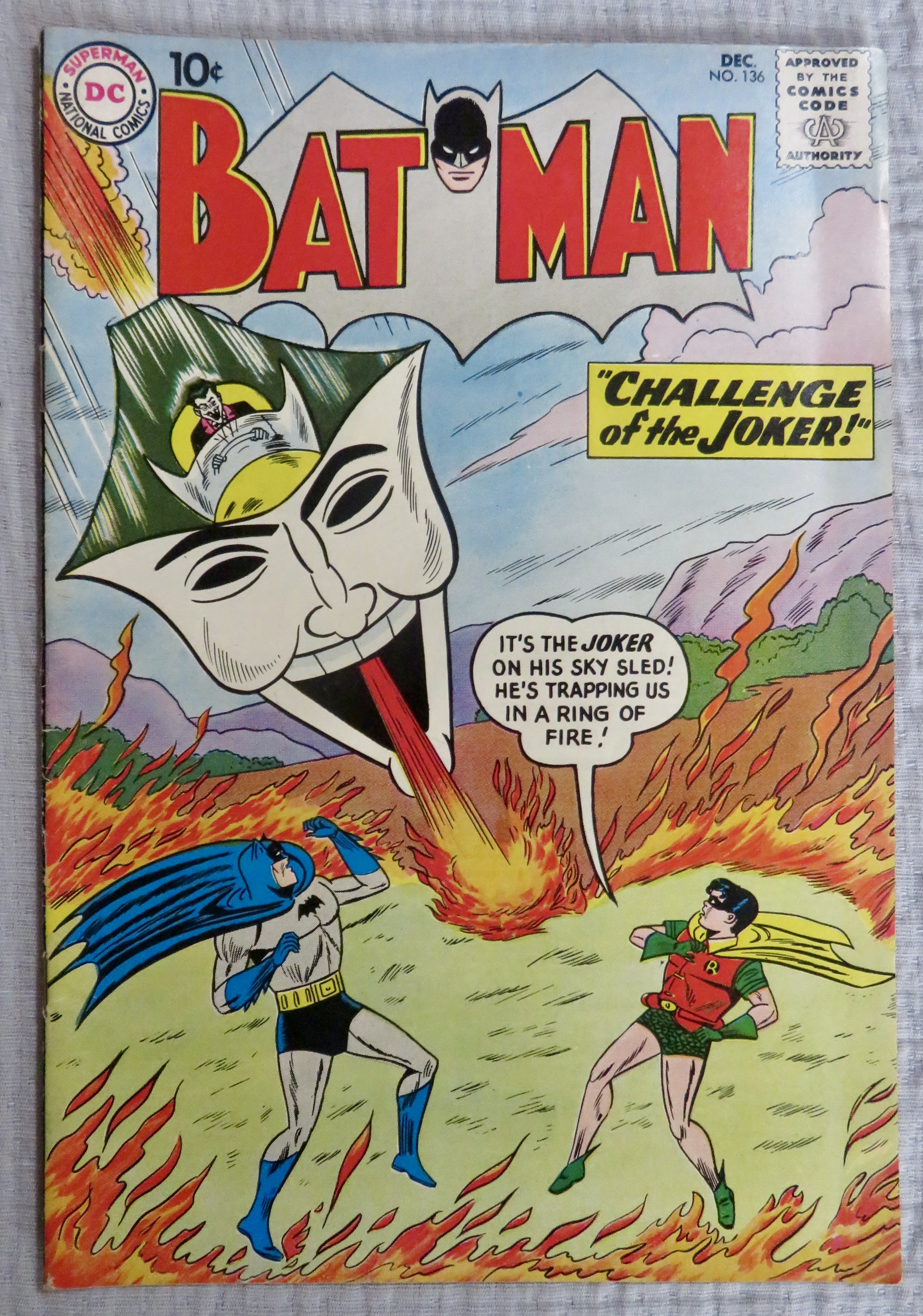 Batman Comic December 1960 Challenge Of The Joker