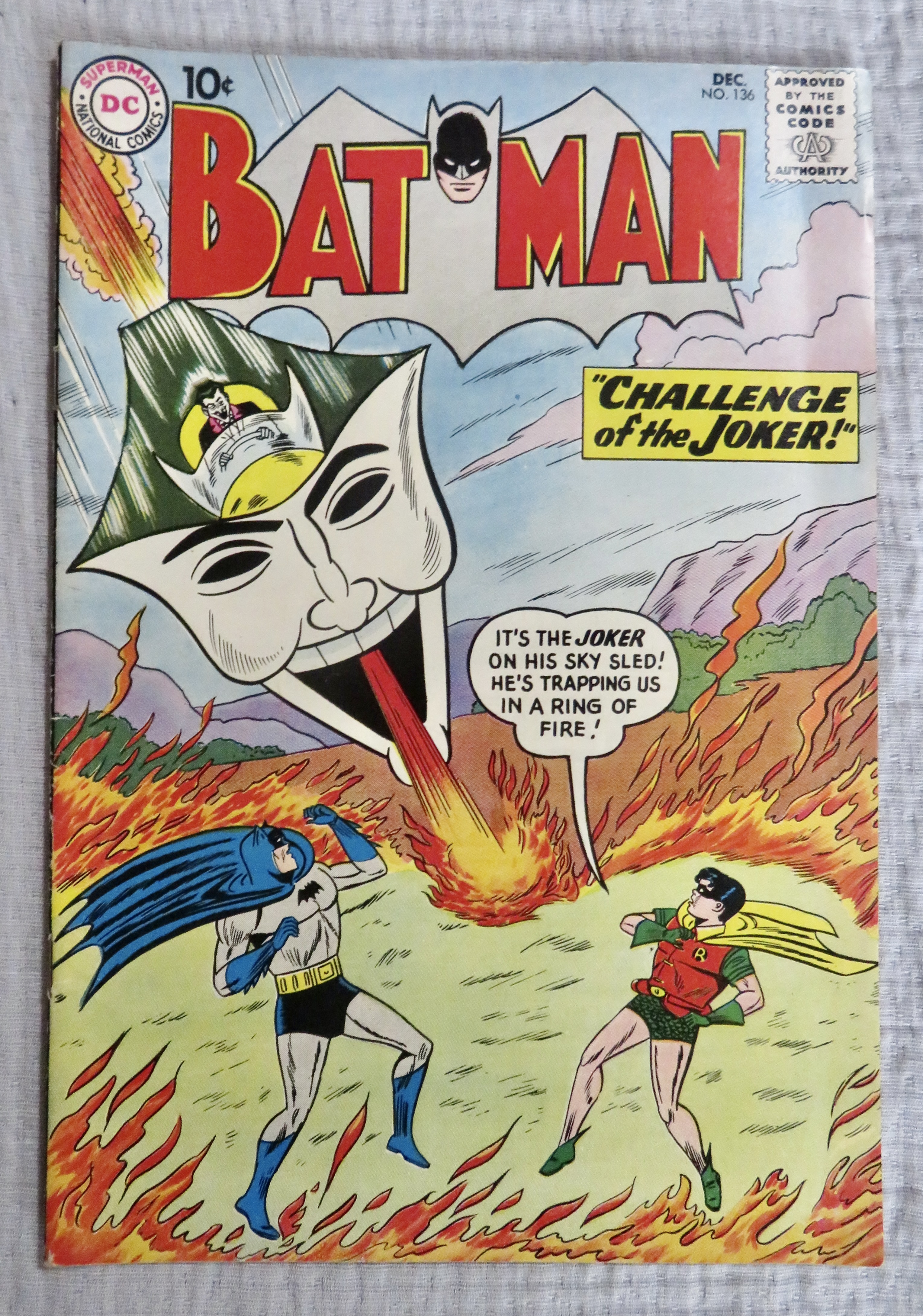 Batman Comic December 1960 Challenge Of The Joker