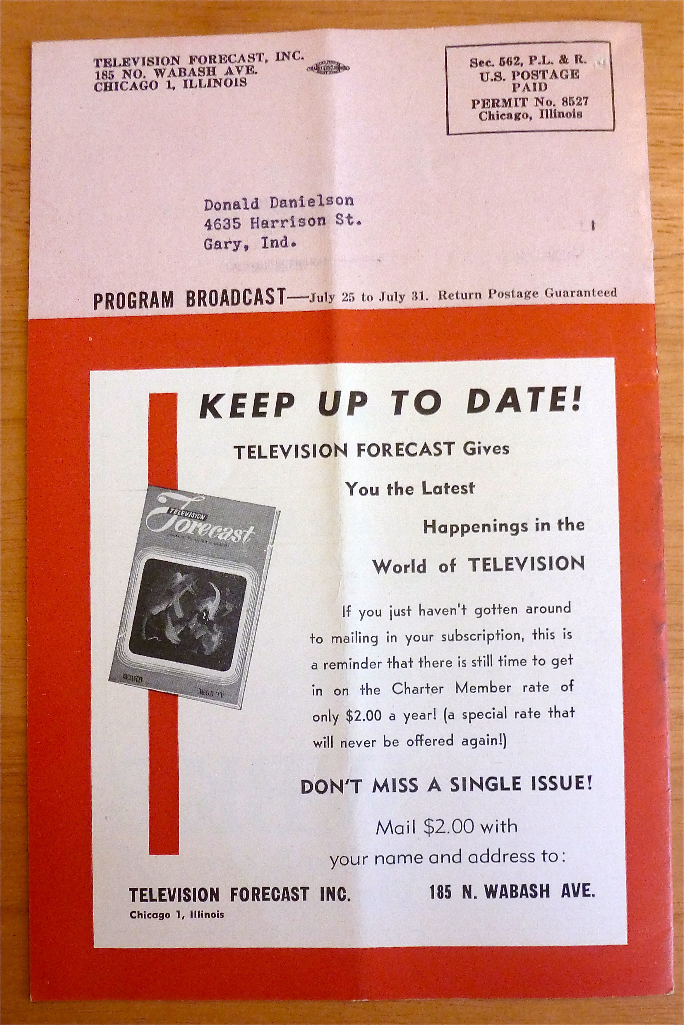 1948 Chicago Television Forecast Vol.1-#12 Lifeguards