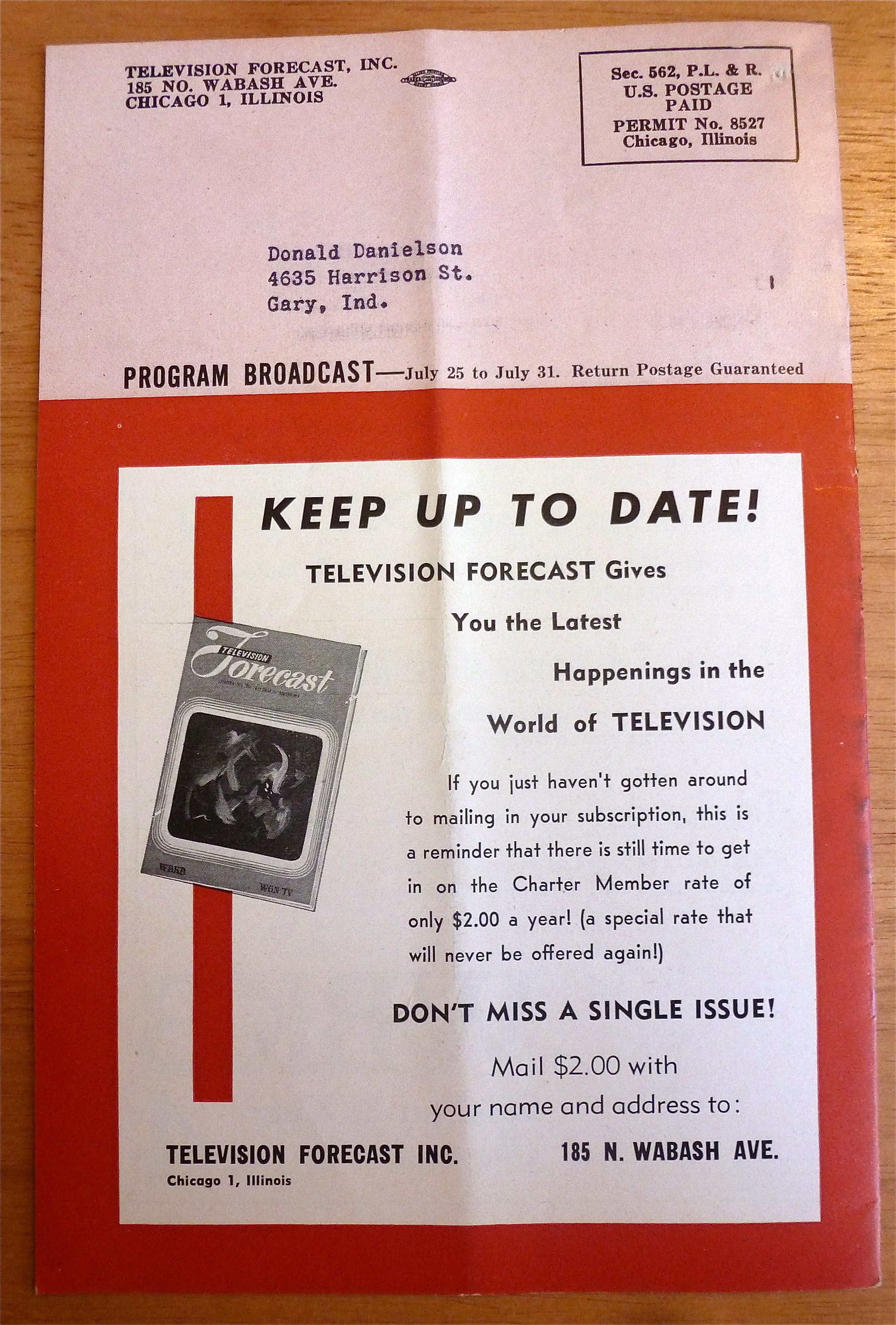1948 Chicago Television Forecast Vol.1-#12 Lifeguards