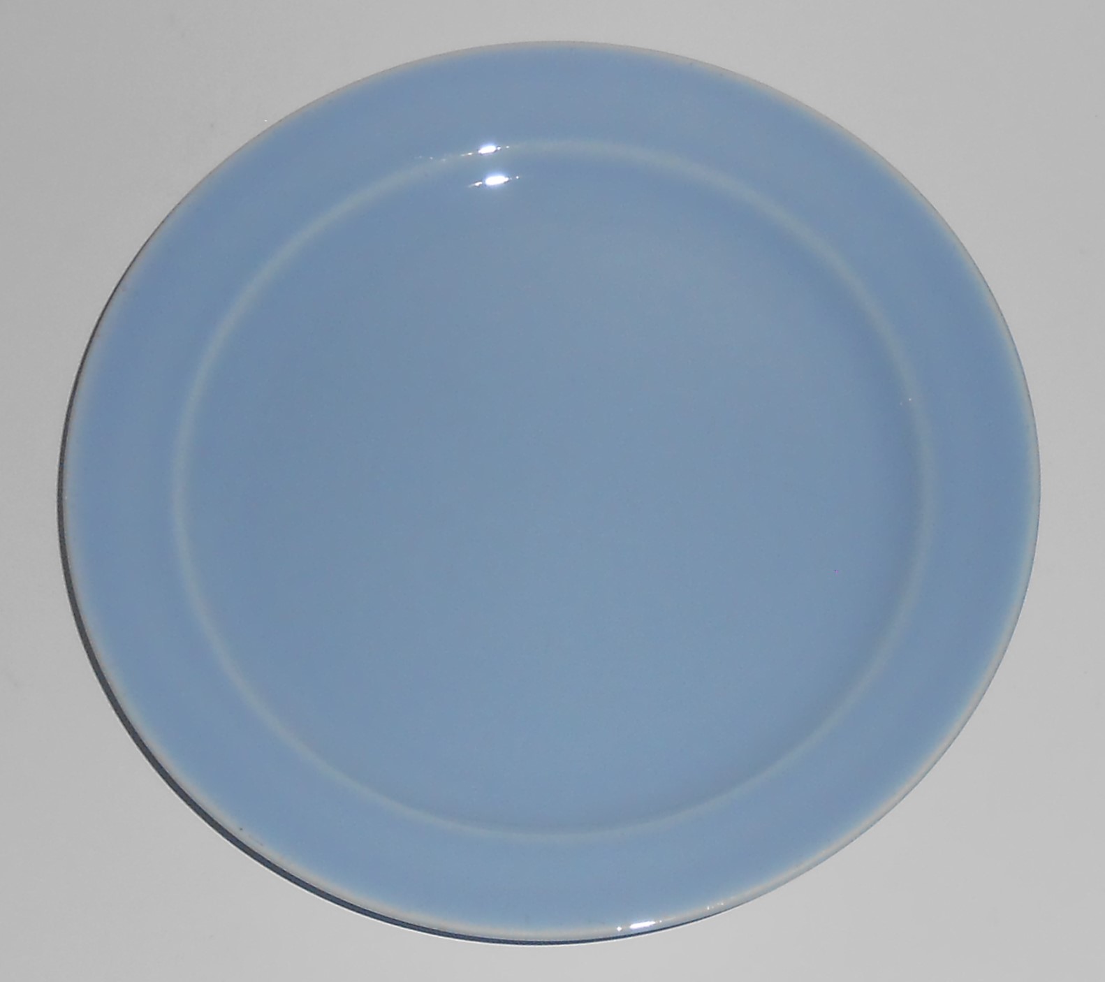 T.S.& T. Lu-Ray Pastels Pottery Blue Bread Plate