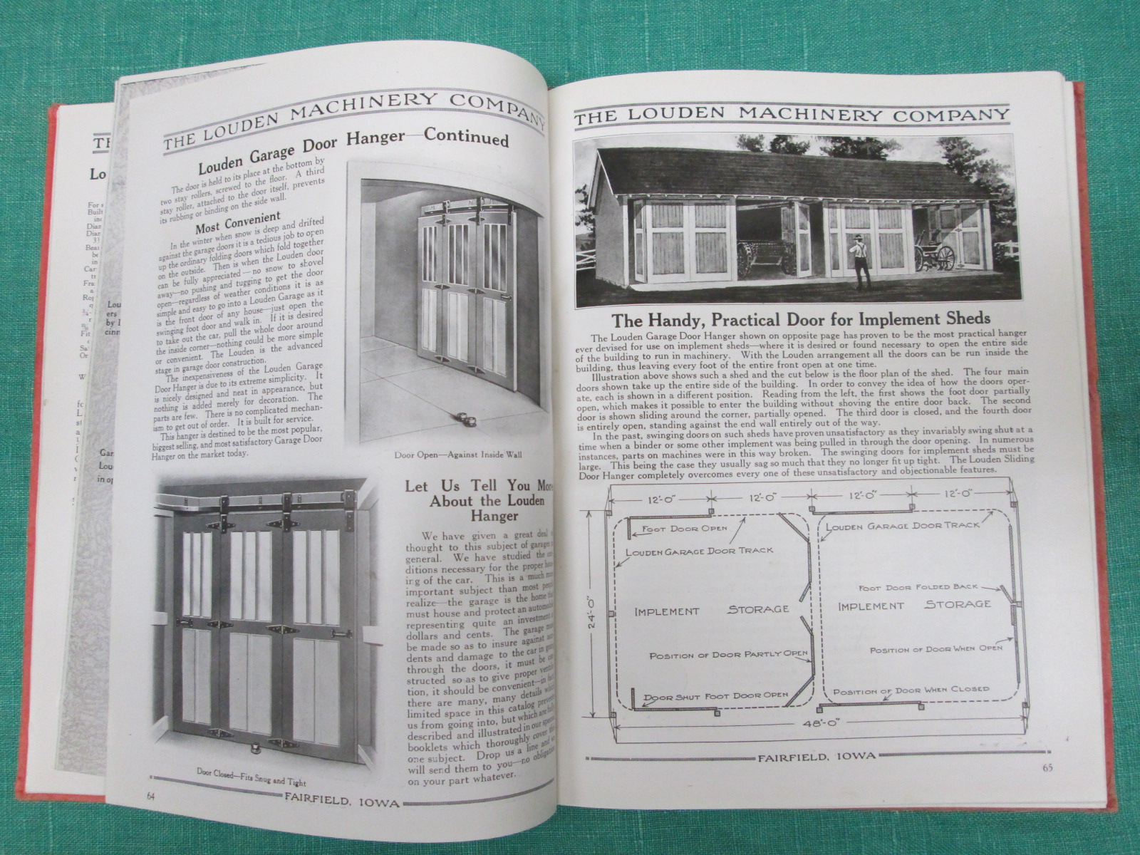 Louden Dairy Barn Door Stable Catalog 1919
