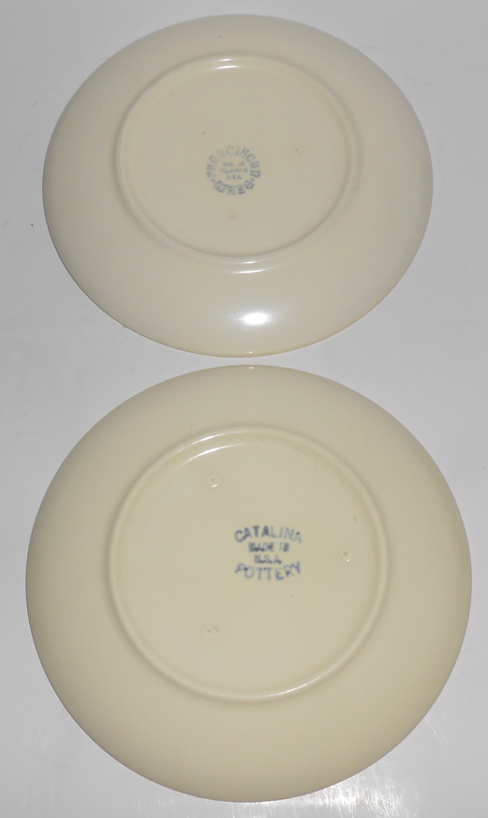 Catalina Pottery Rancho Duotone Ware Satin Yellow/Ivory