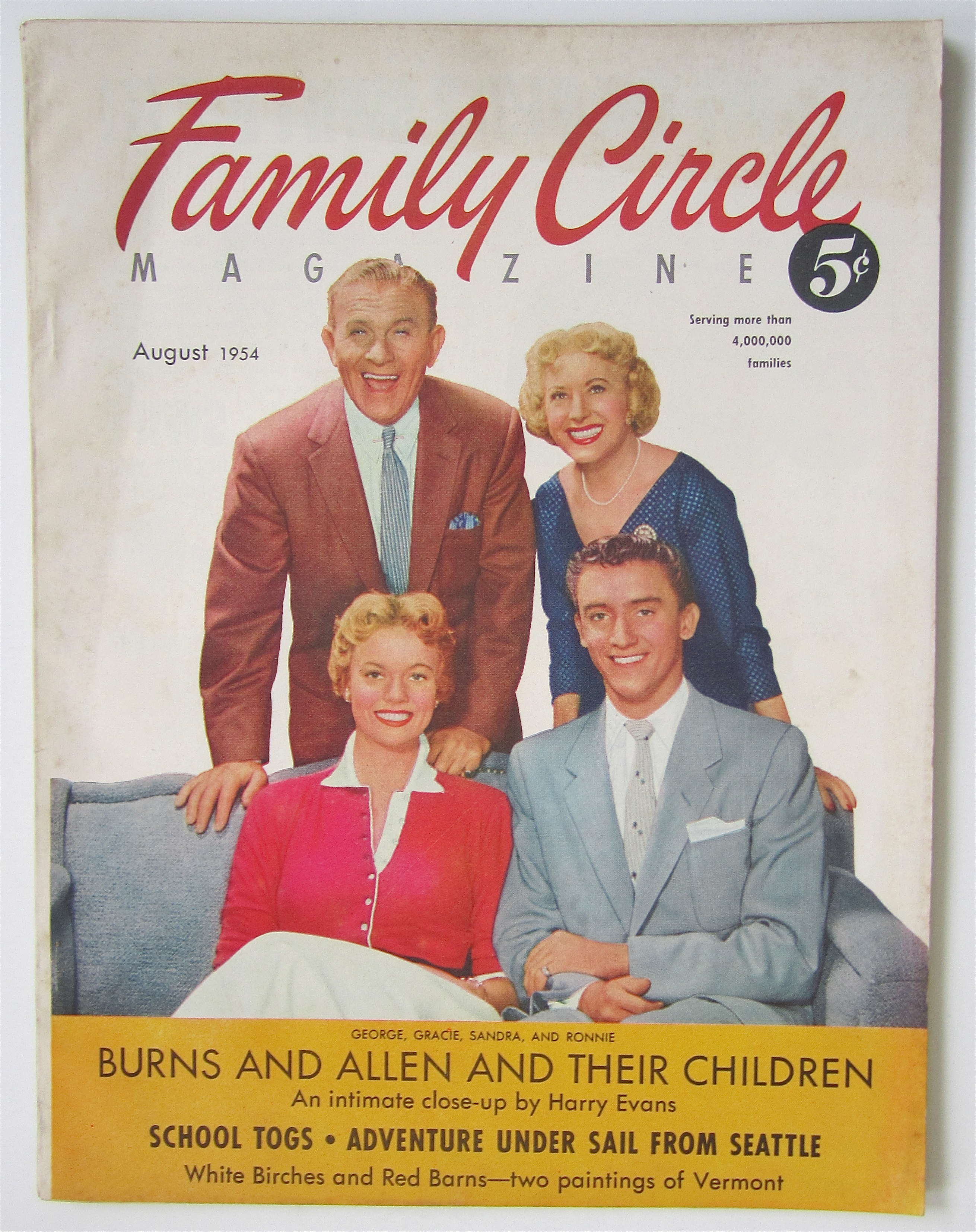 Family Circle Magazine August 1954 Burns & Allen