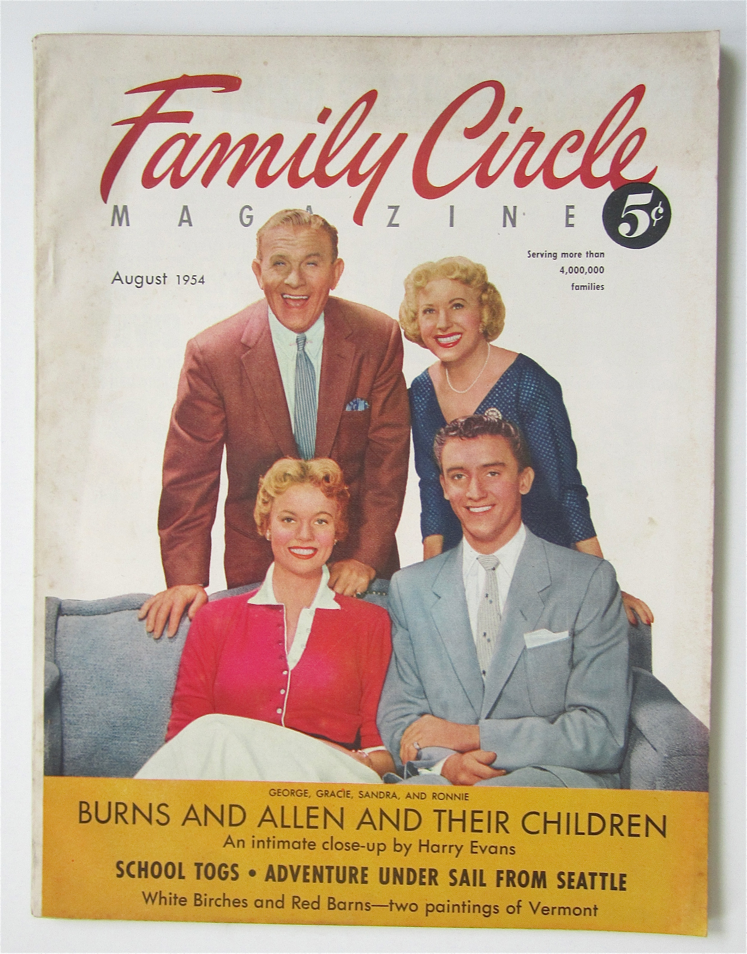 Family Circle Magazine August 1954 Burns & Allen
