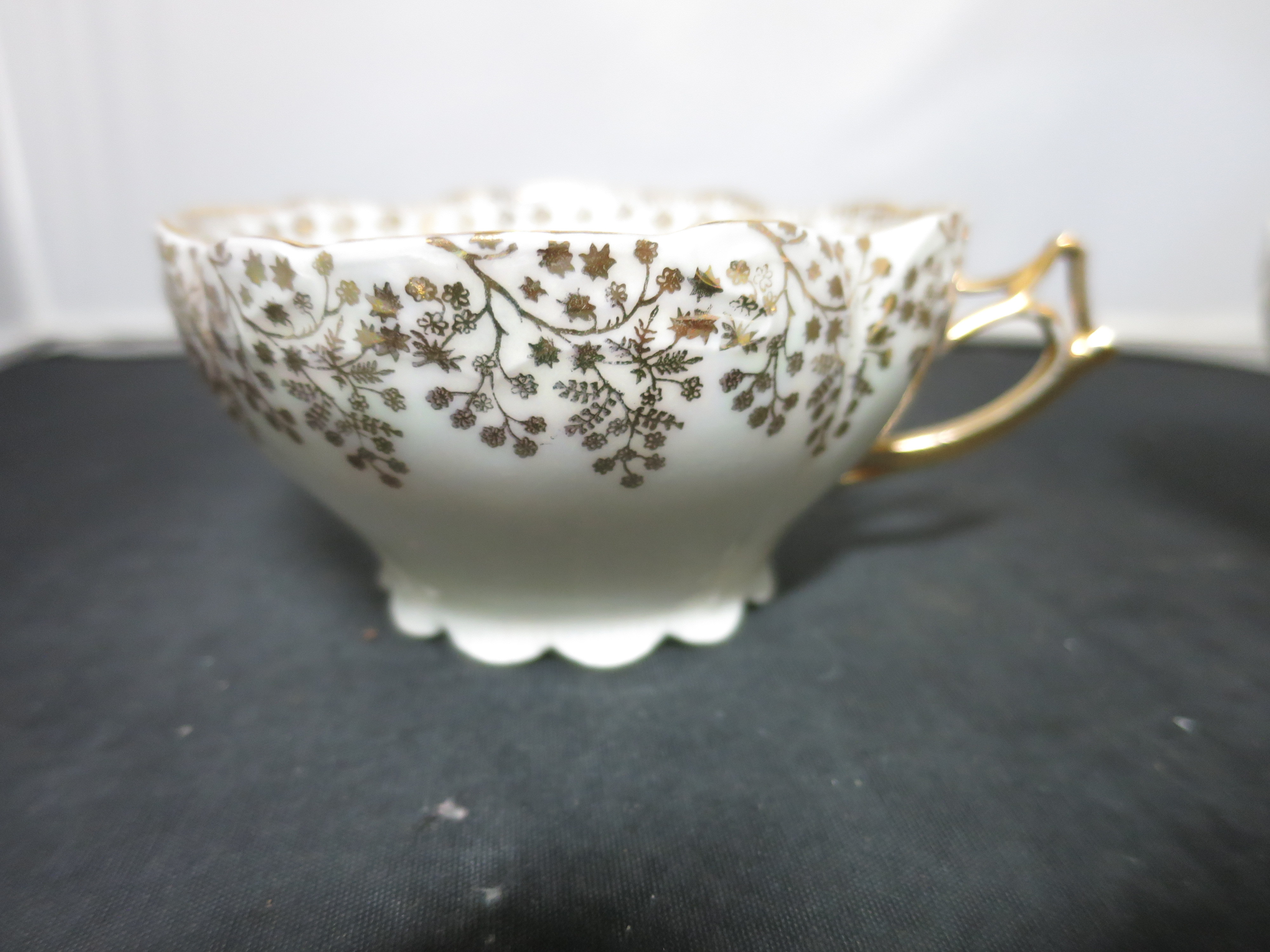 Rudolstadt Germany Cup and Saucer Lustreware Set of Two