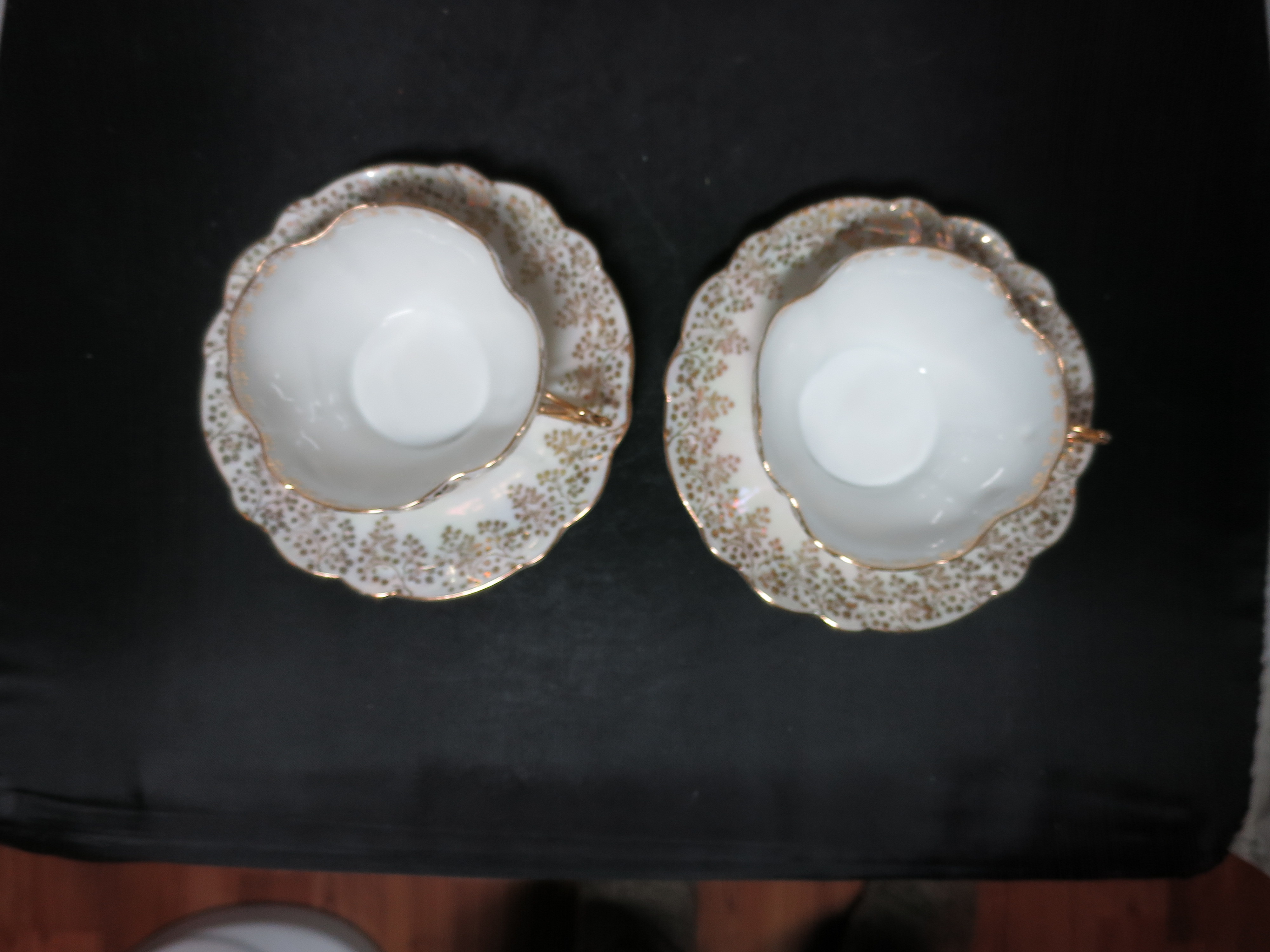 Rudolstadt Germany Cup and Saucer Lustreware Set of Two
