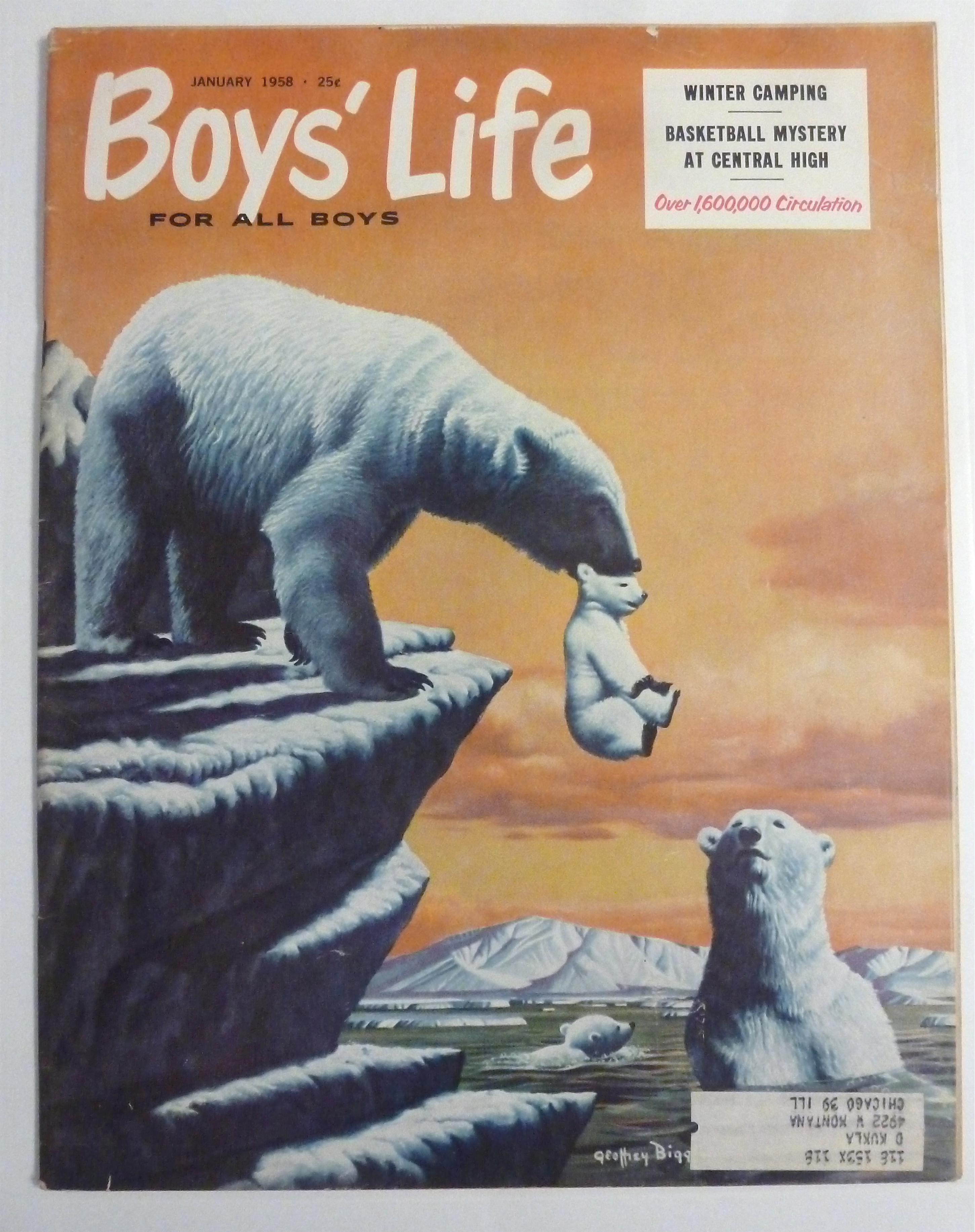 Boys Life Magazine January 1958 Winter Camping