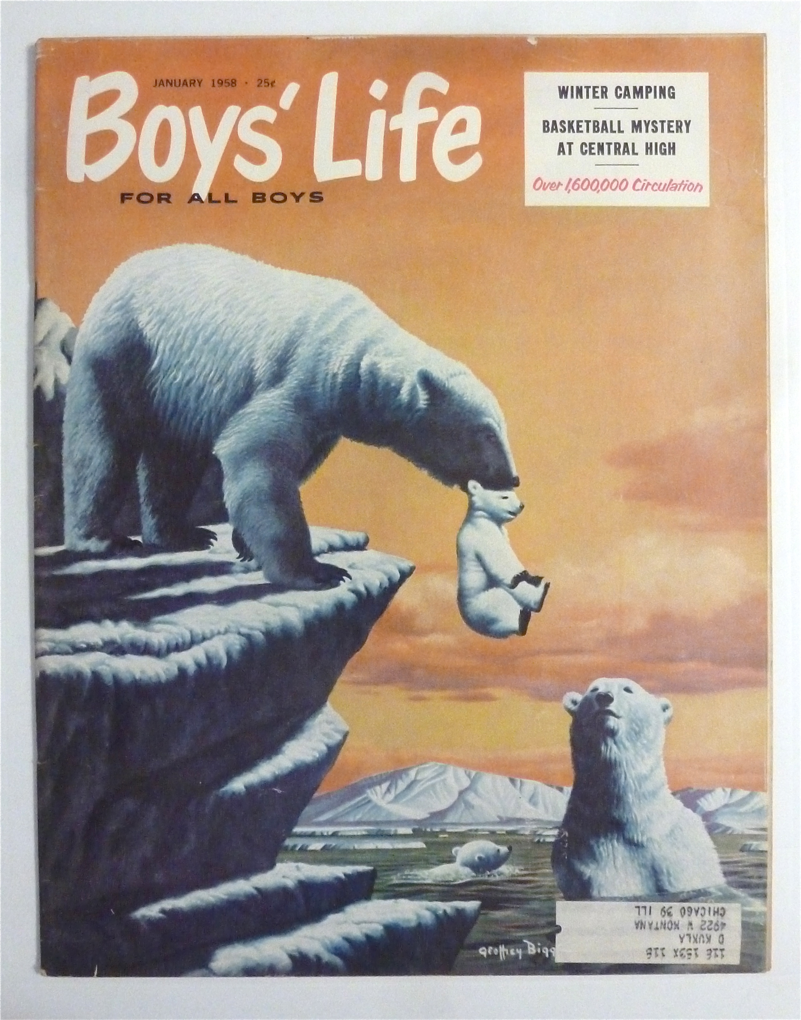 Boys Life Magazine January 1958 Winter Camping