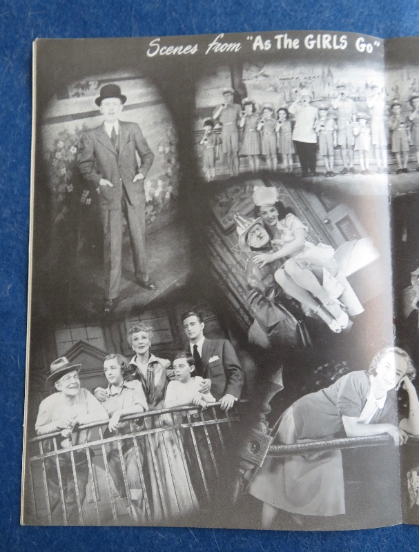 Original 1948 Michael Todd Presents Bobby Clark In Musical Comedy As The Girls Go Theater Program (Petty Cover)