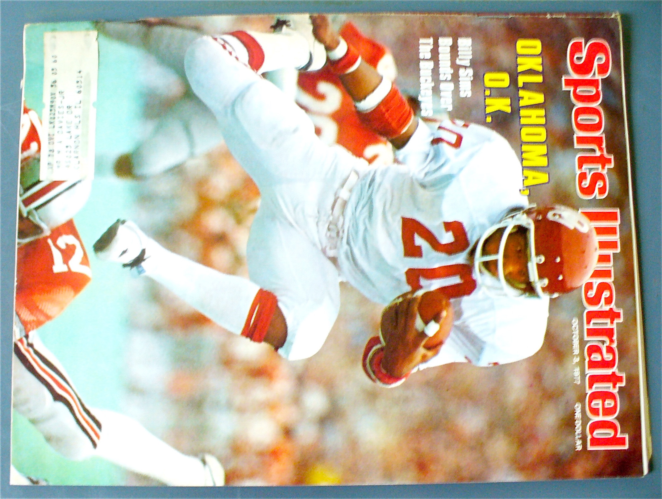 Sports Illustrated October 3, 1977 Billy Sims
