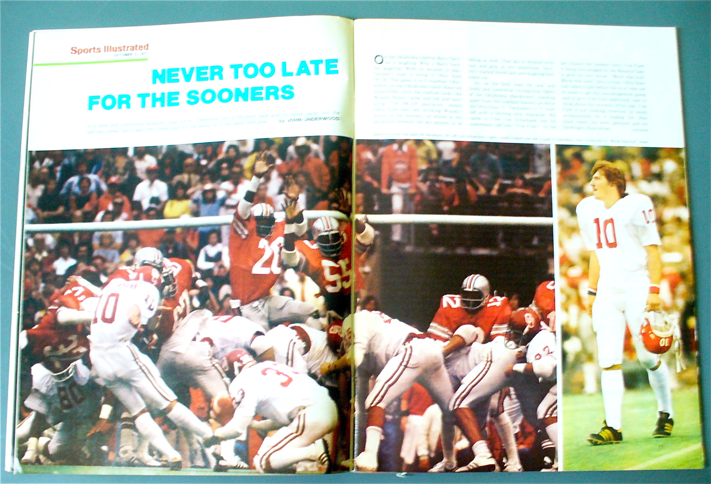 Sports Illustrated October 3, 1977 Billy Sims