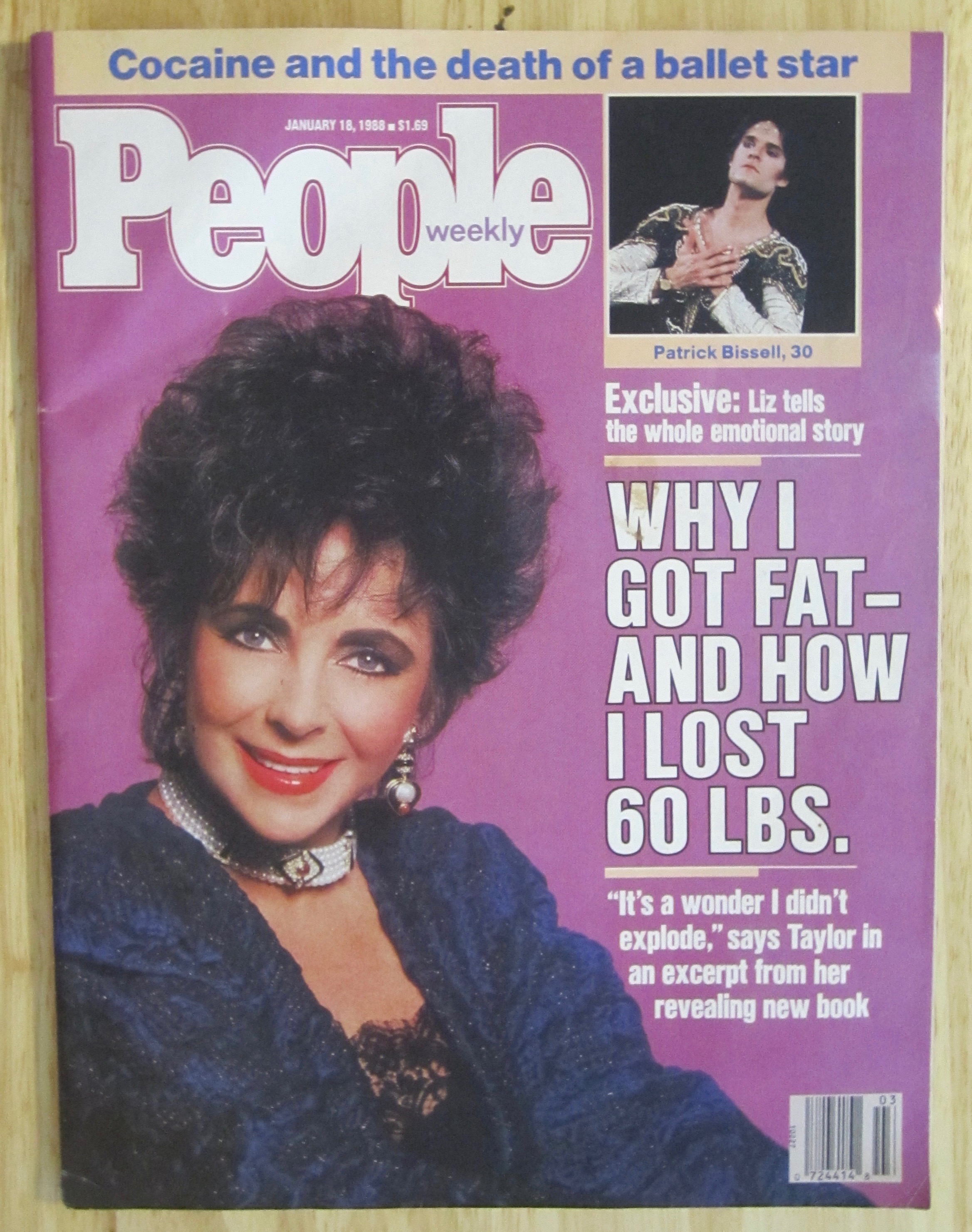 People Magazine January 18, 1988 Elizabeth Taylor