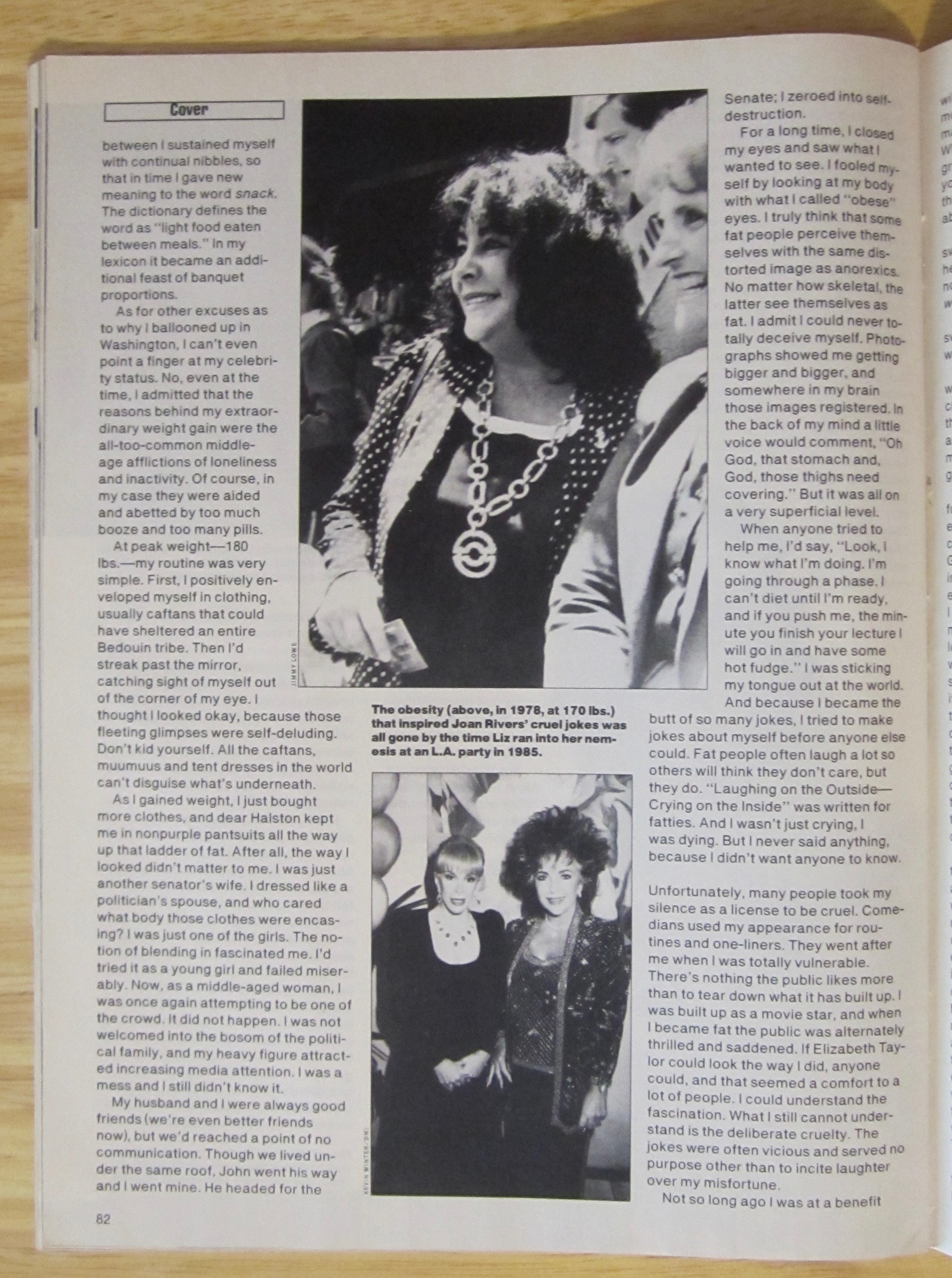 People Magazine January 18, 1988 Elizabeth Taylor