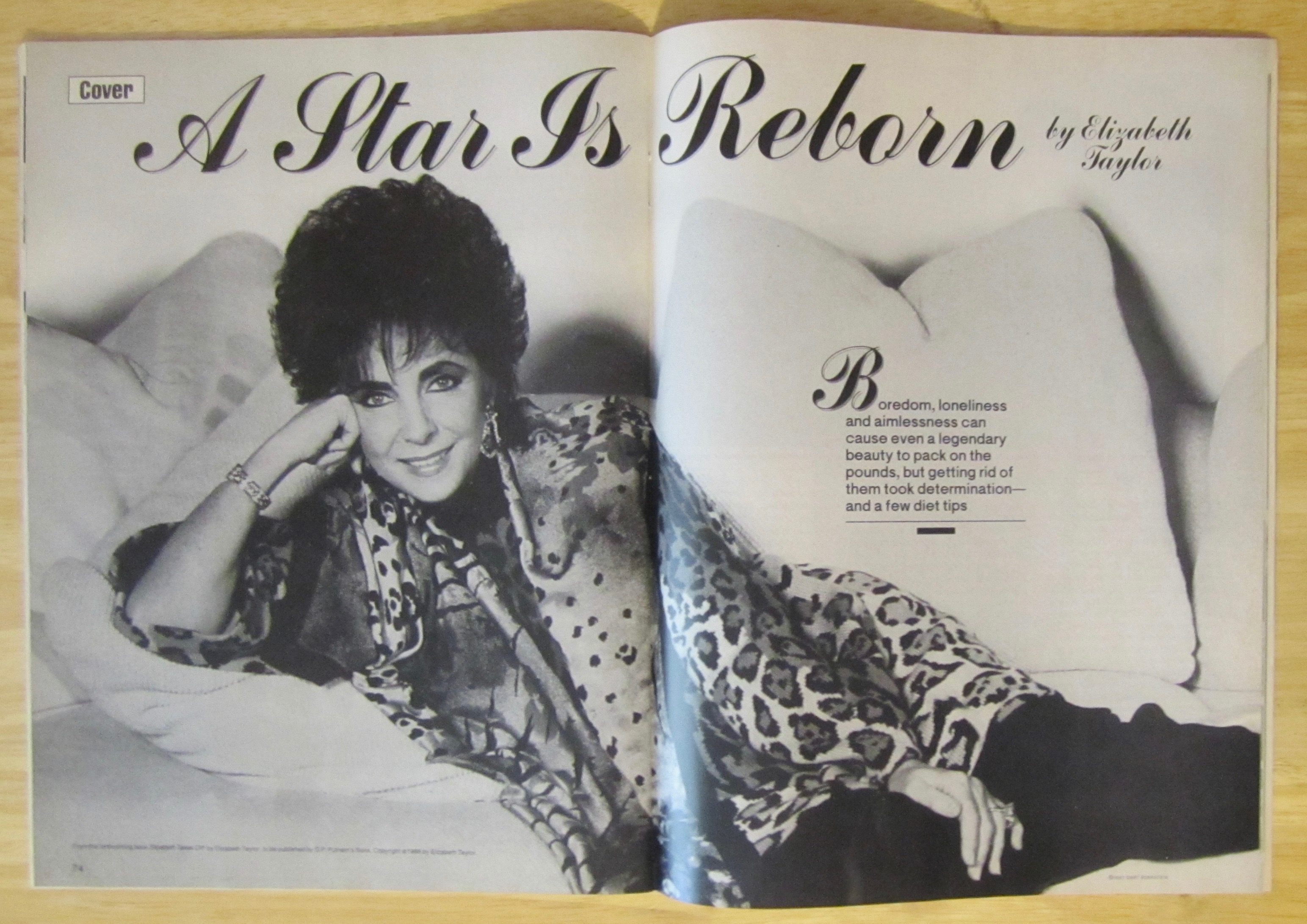 People Magazine January 18, 1988 Elizabeth Taylor