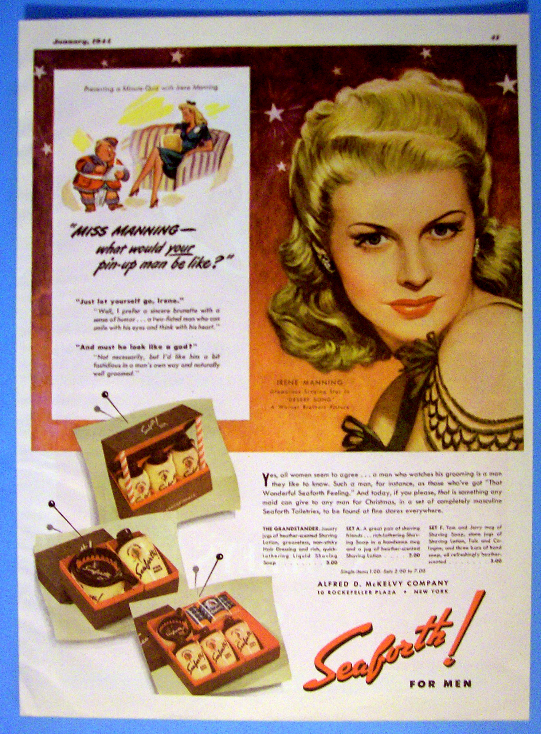 1943 Seaforth For Men with Irene Manning (Desert Song)