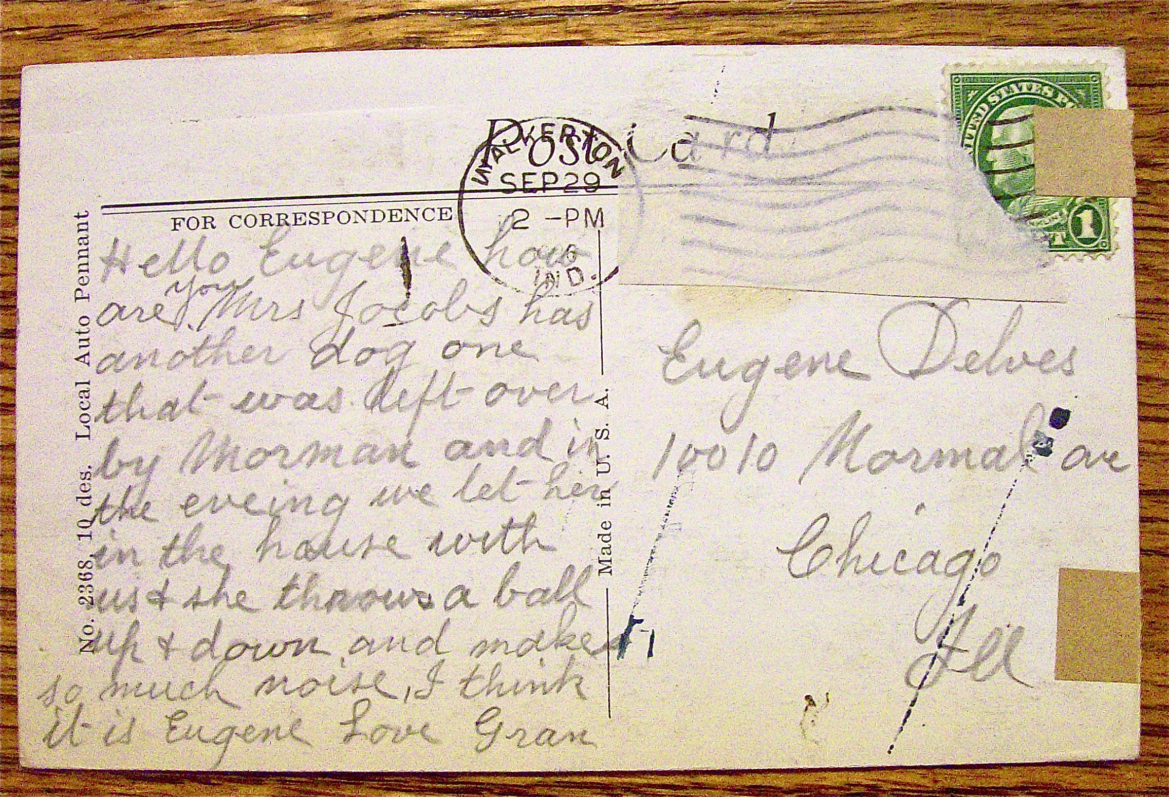 Man Waving Hello To People Coming To His Place Postcard