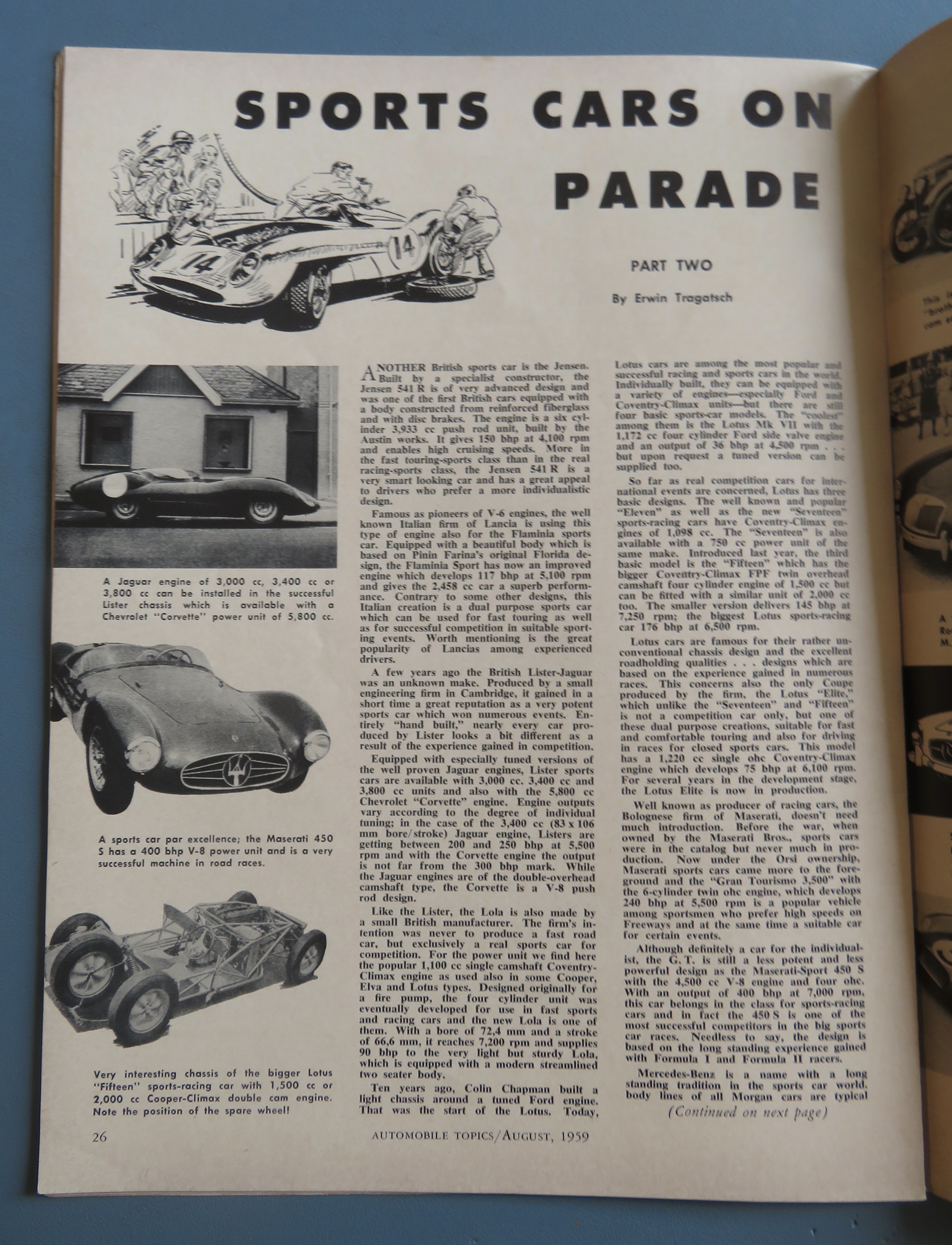 Automobile Topics Magazine August 1959 Rodger Ward