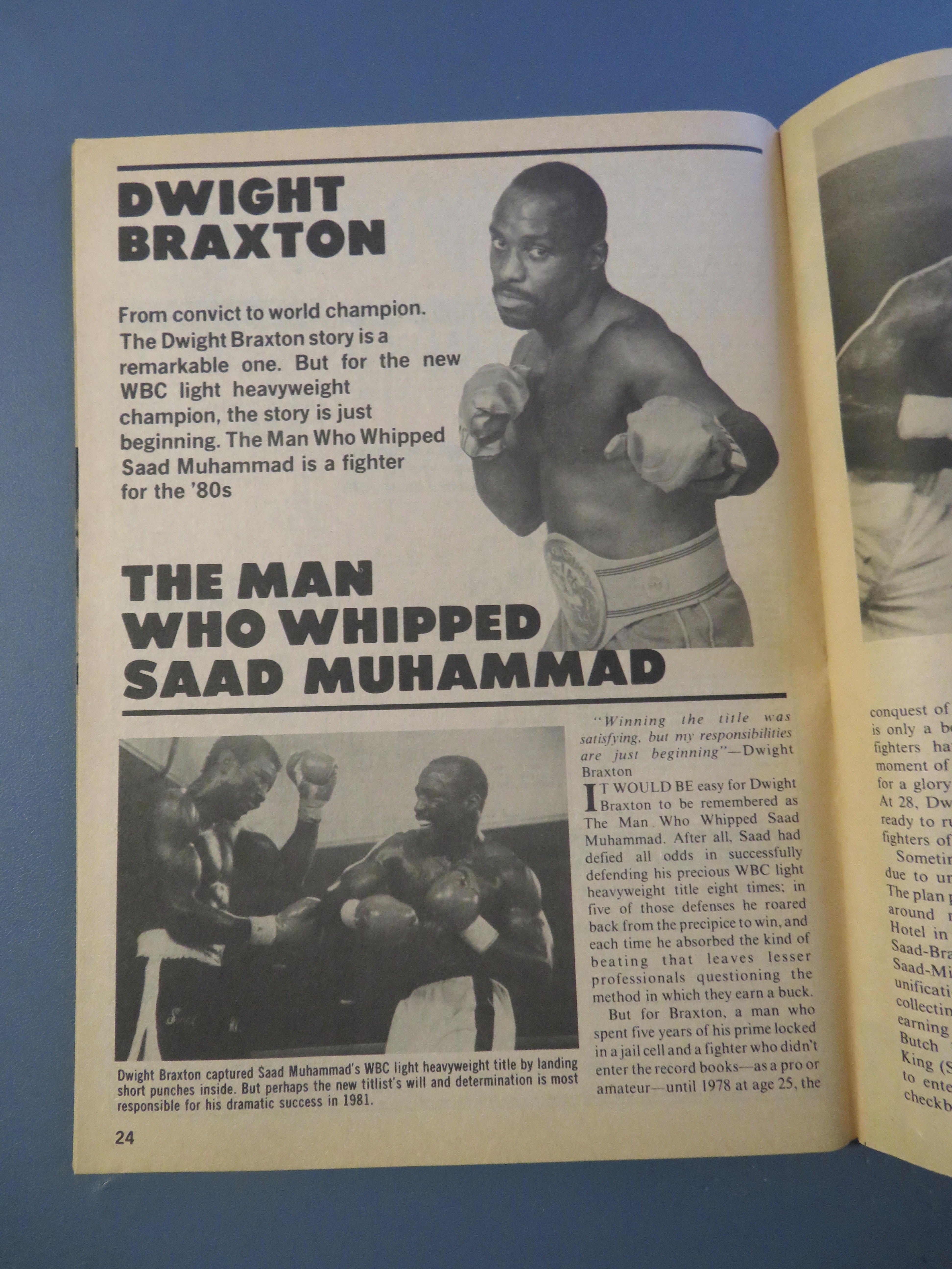 Big Book Of Boxing Magazine May 1982 Holmes vs Cooney