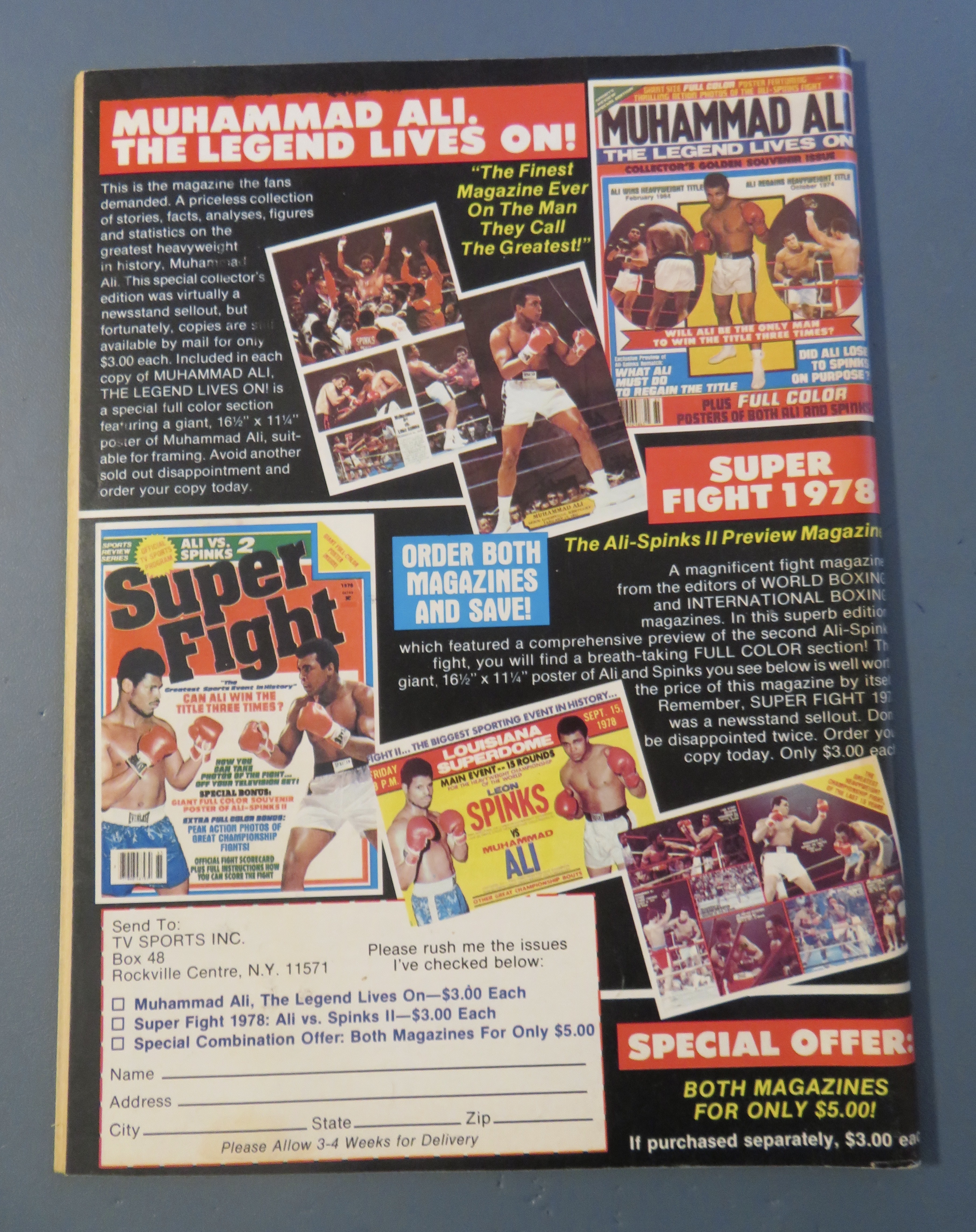 Big Book Of Boxing Magazine May 1982 Holmes vs Cooney