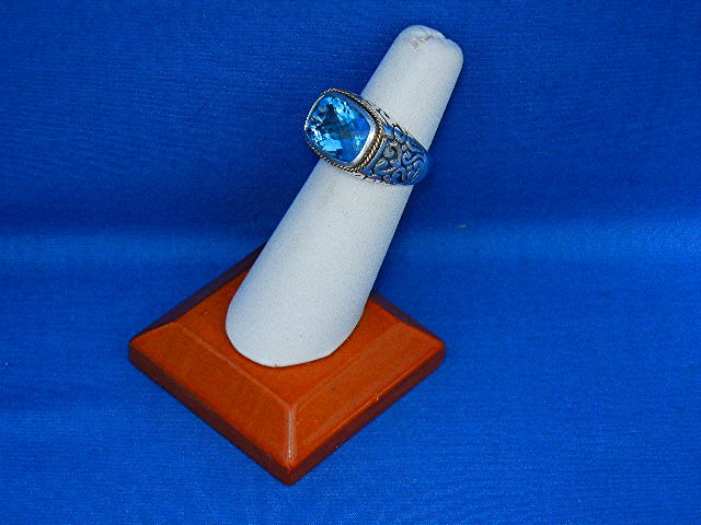 Effy Sterling Silver Blue Topaz Ring